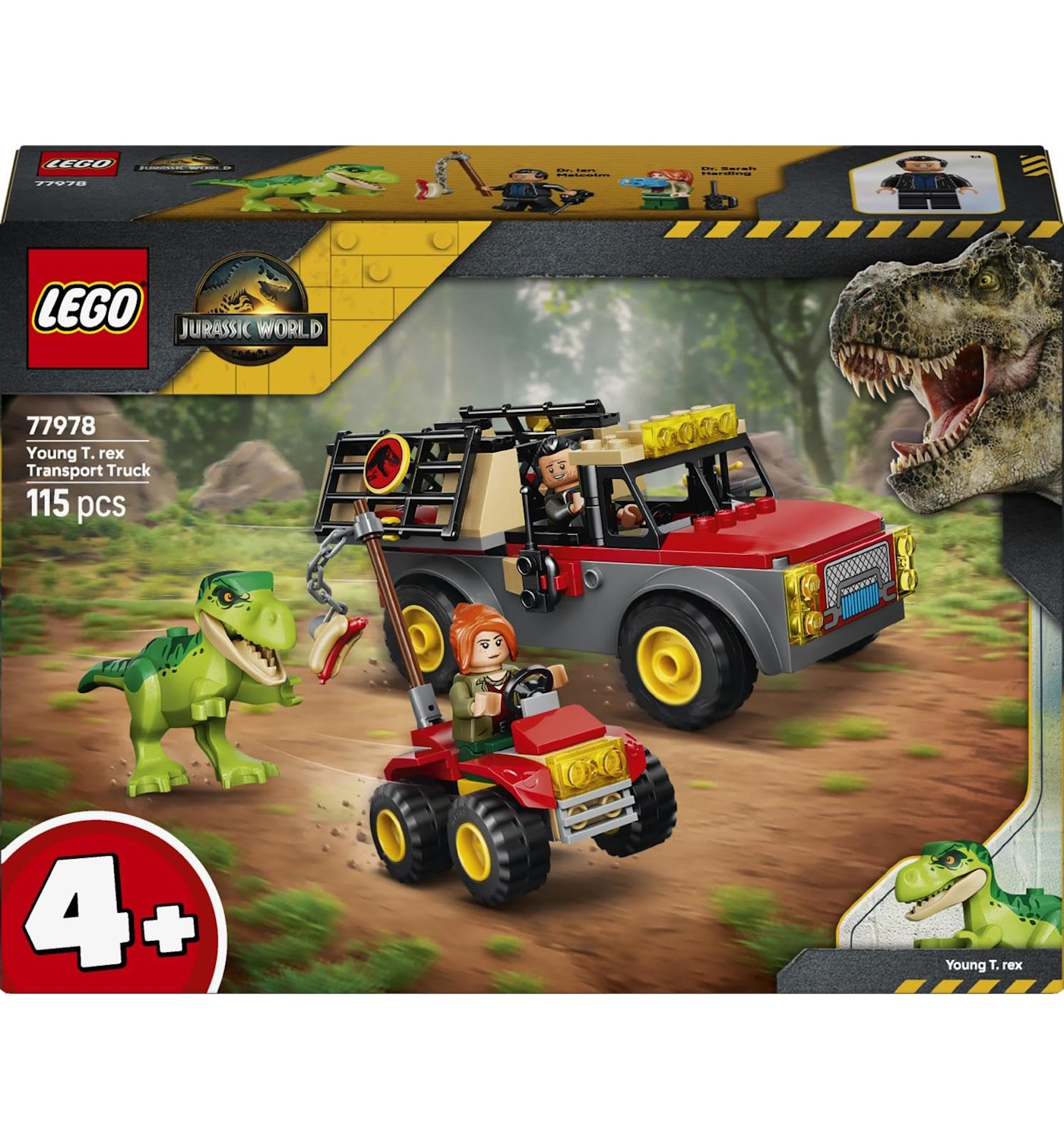 Конструктор LEGO Jurassic World Грузовик молодого Ти-рекса 115 дет. - фото 8