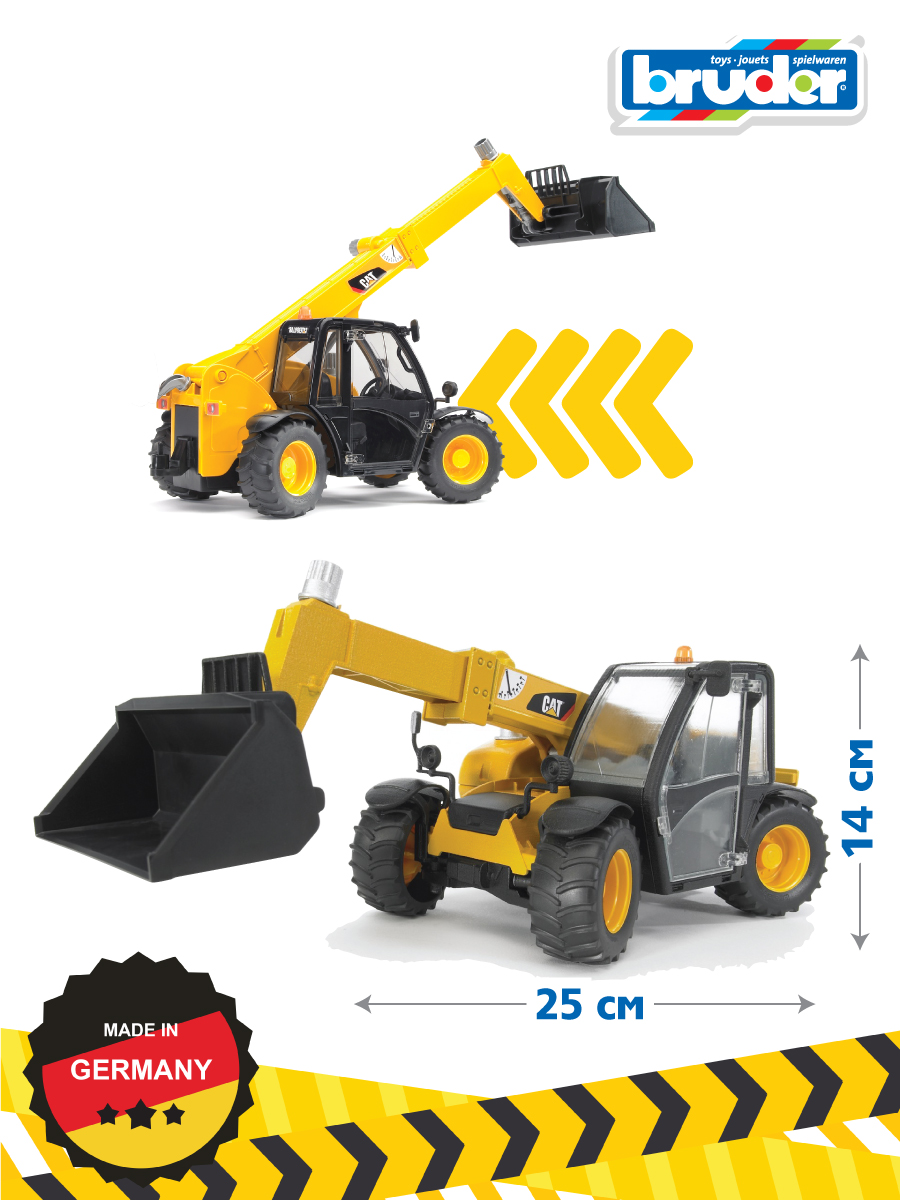 Погрузчик Bruder CAT колёсный Telehandler 02-141 - фото 3