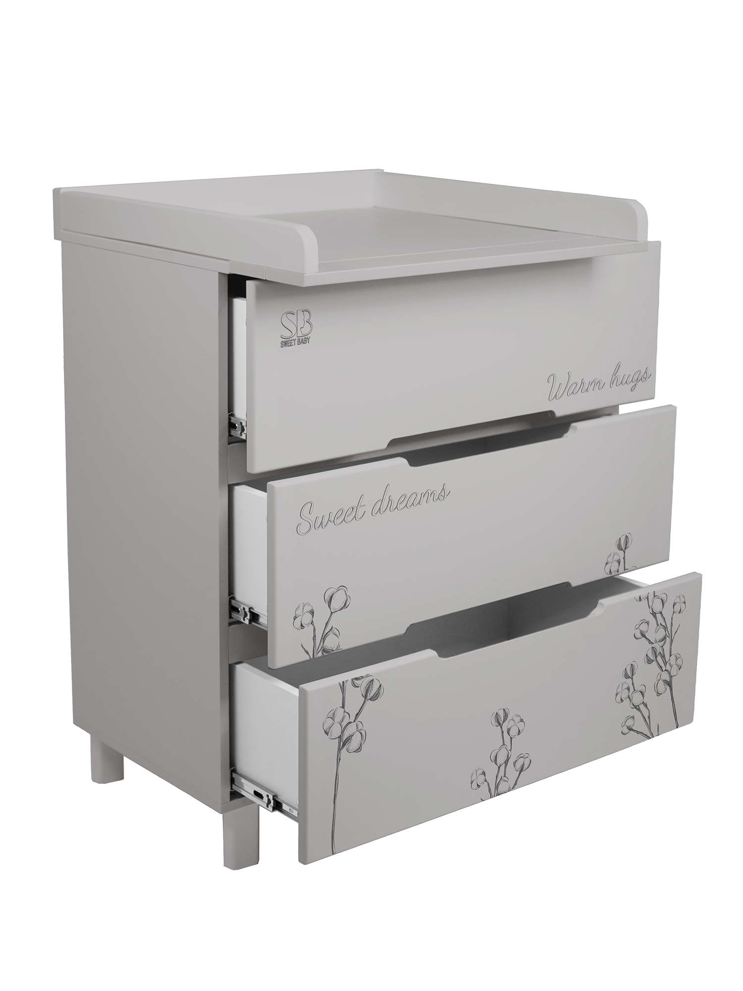 Комод пеленальный Sweet Baby Arte кашемир/хлопок - фото 14