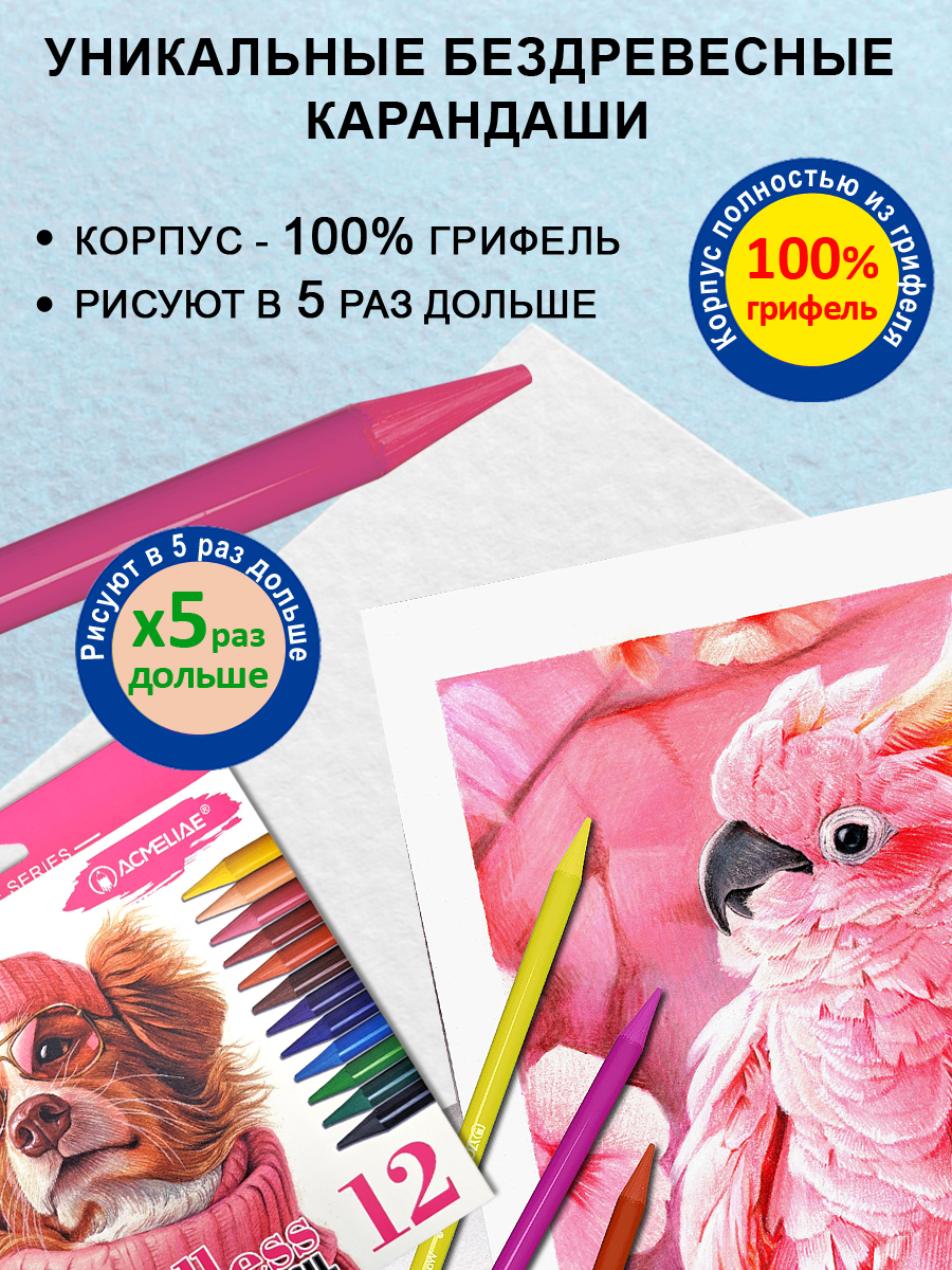 Карандаши ACMELIAE 12 шт. - фото 2