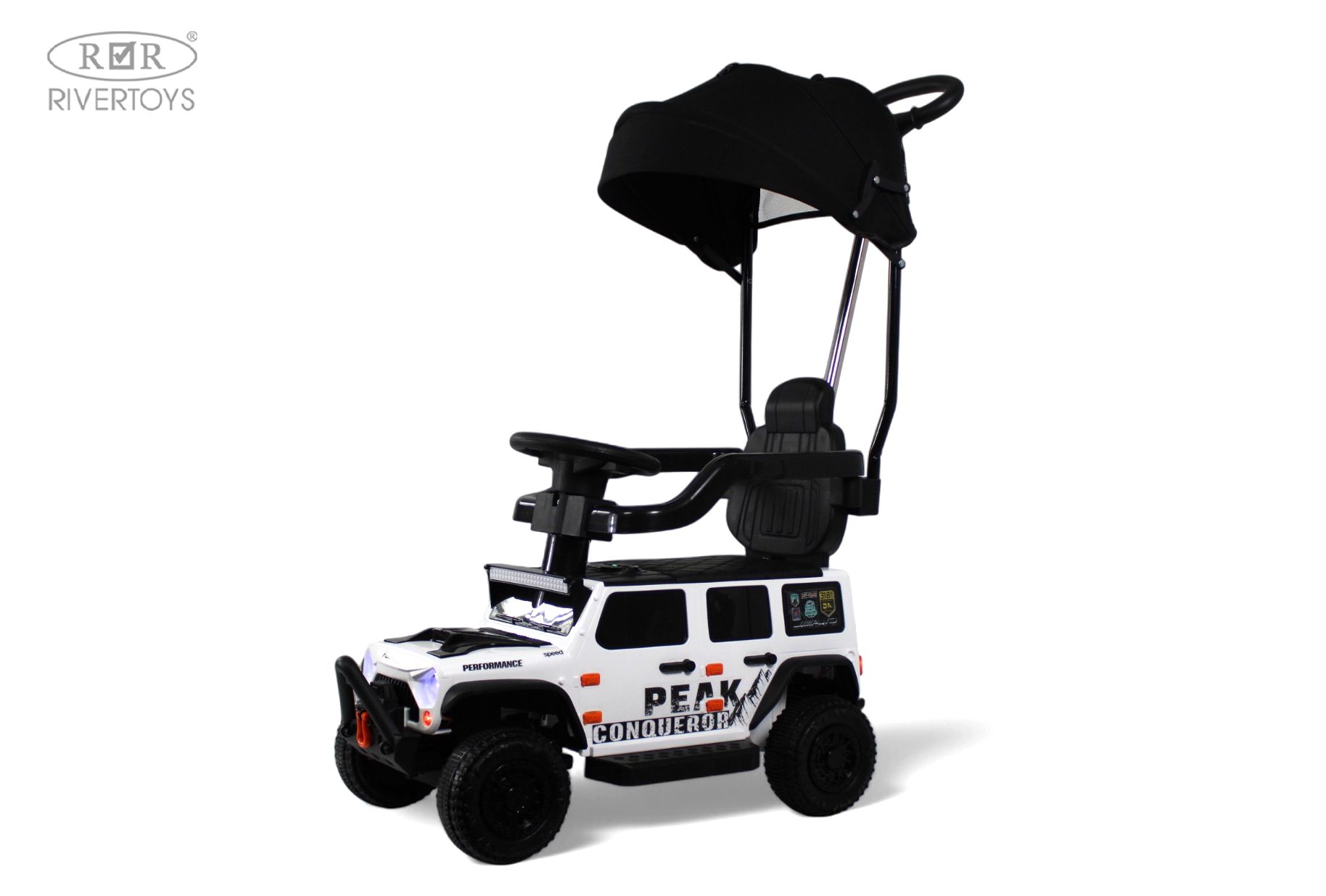 Электромобиль RIVERTOYS G009GG-WHITE С пультом ДУ - фото 2