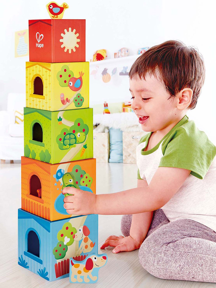 Игрушка Hape кубики Кубики Башня Дружбы - фото 1