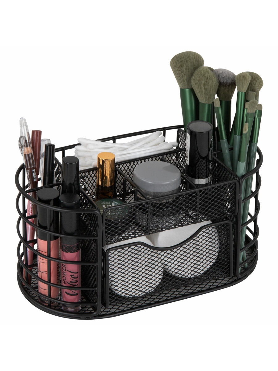 Органайзер для косметики и канцелярии MONTE VITA металлический настольный 9 секций - фото 7