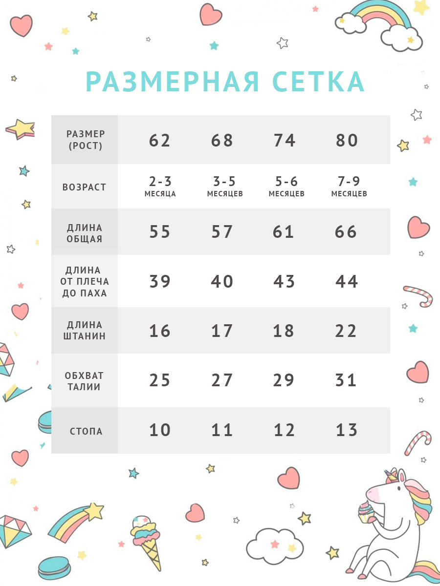 Ползунки 3 шт TataBaby 0069105002 - фото 14