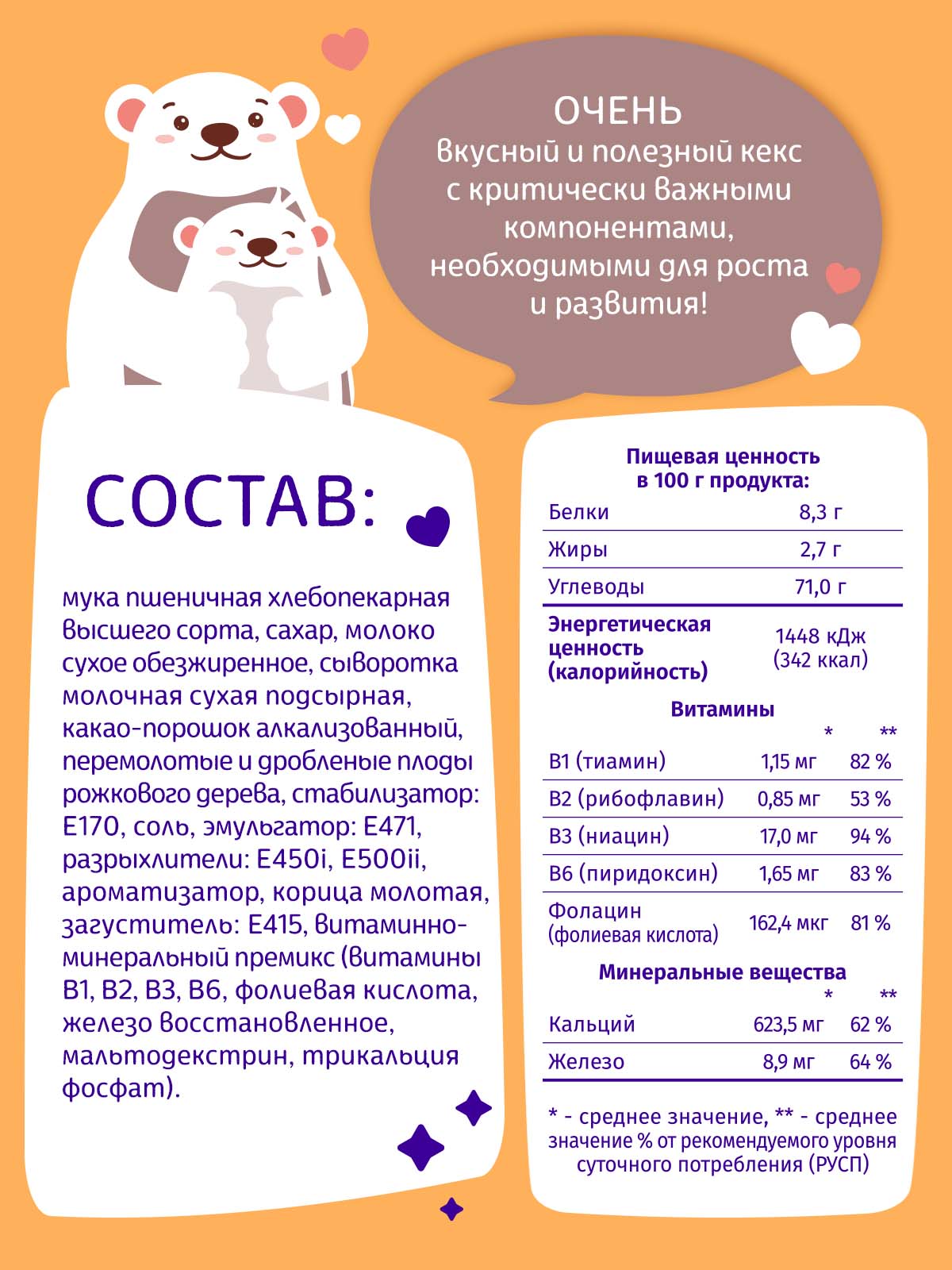 Смесь для выпечки АСТРИ кекс какао с молоком - фото 2