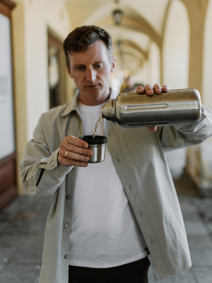 Термос для напитков Flask 1 литр Bobber матовый - фото 9