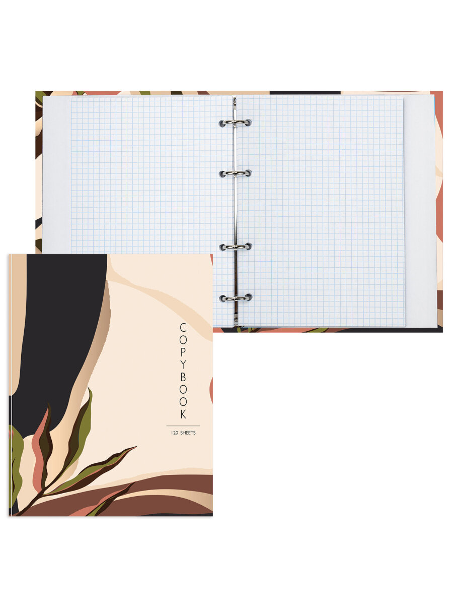 Тетрадь со сменным блоком Brauberg клетка 120 лист. - фото 6