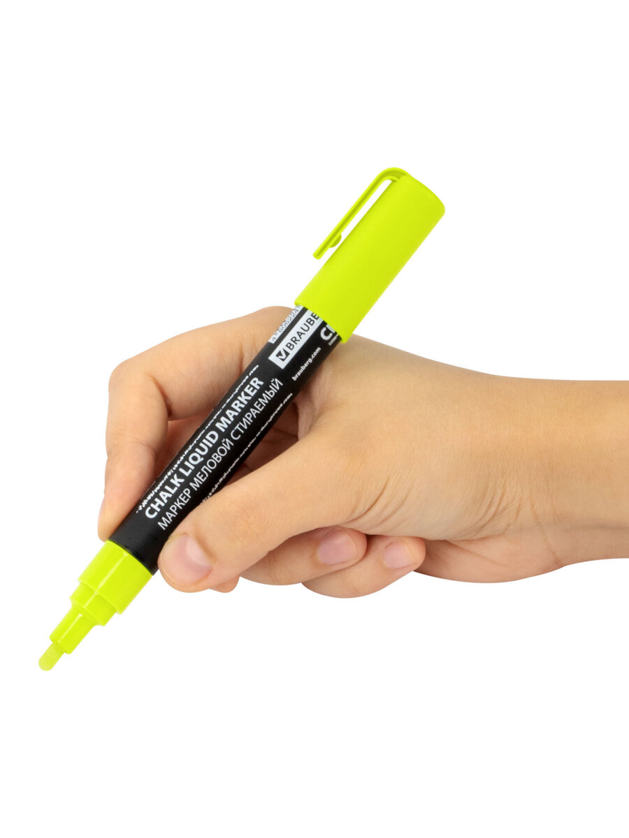 Маркеры Brauberg меловые 1 шт. - фото 11