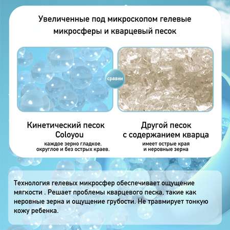 Кинетический песок COLOYOU 2.1 кг (розовый)