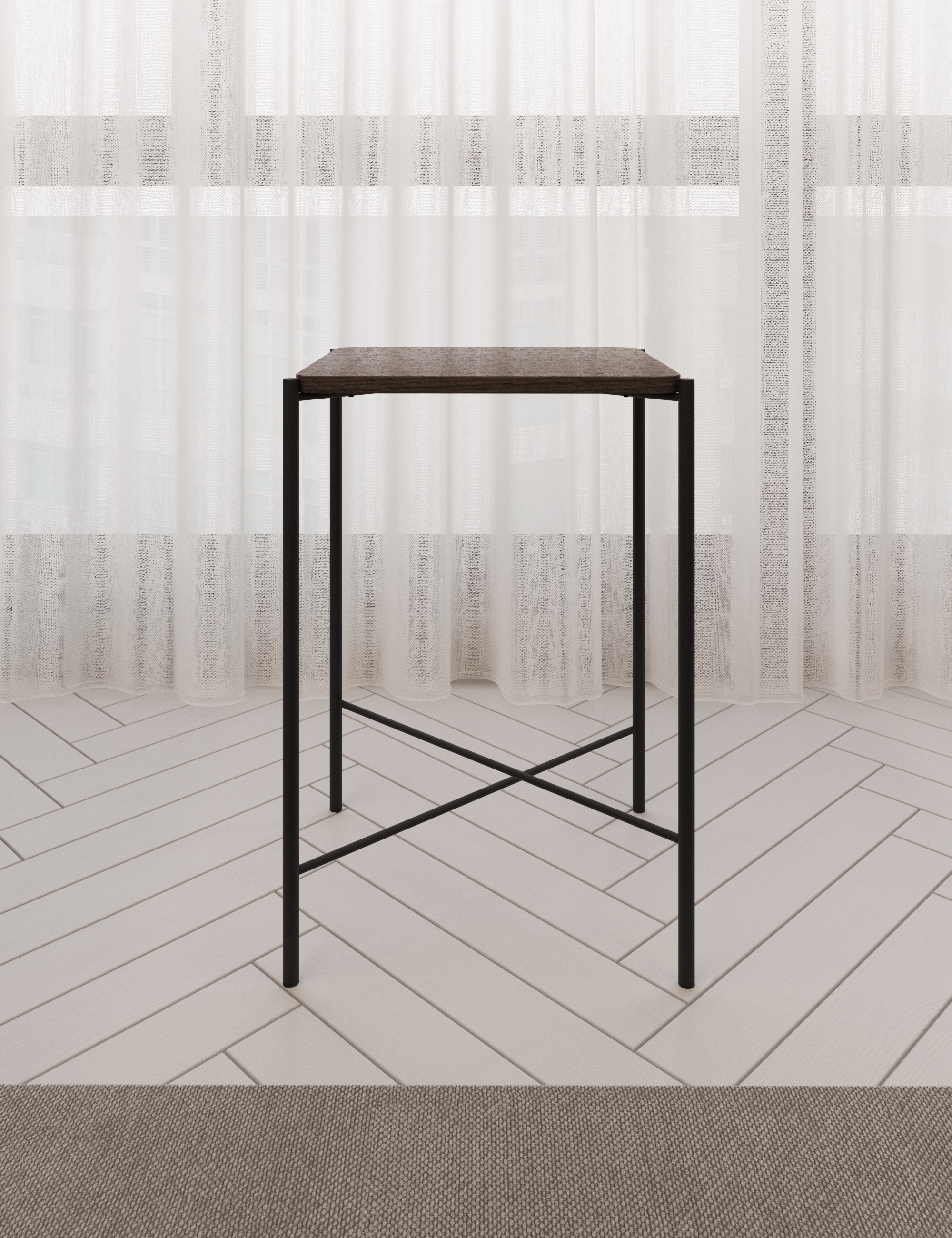 Стол журнальный SLINE Лори Дуб браун - фото 7