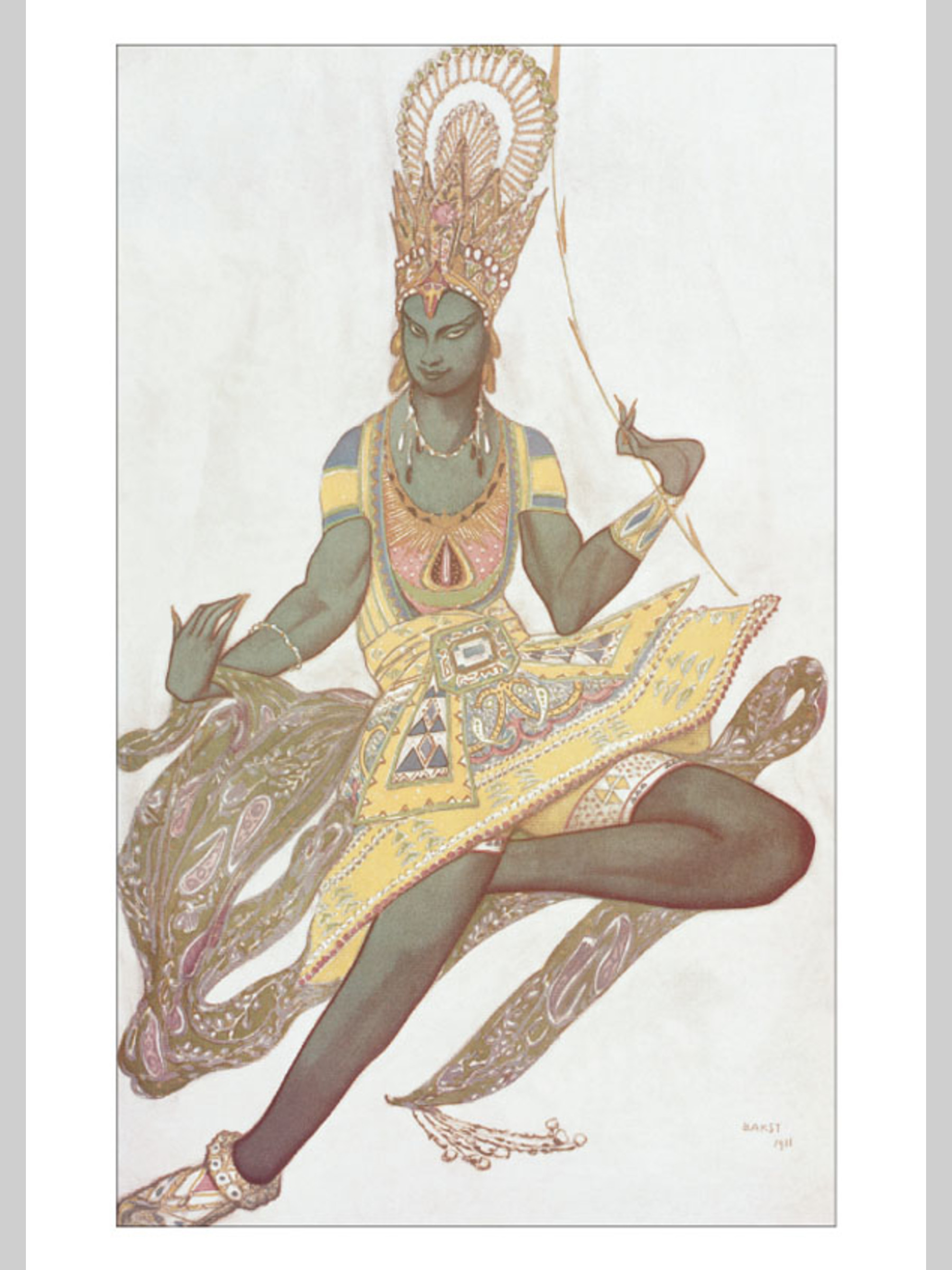 Набор открыток Белый город Лев Бакст Восточные костюмы - фото 2