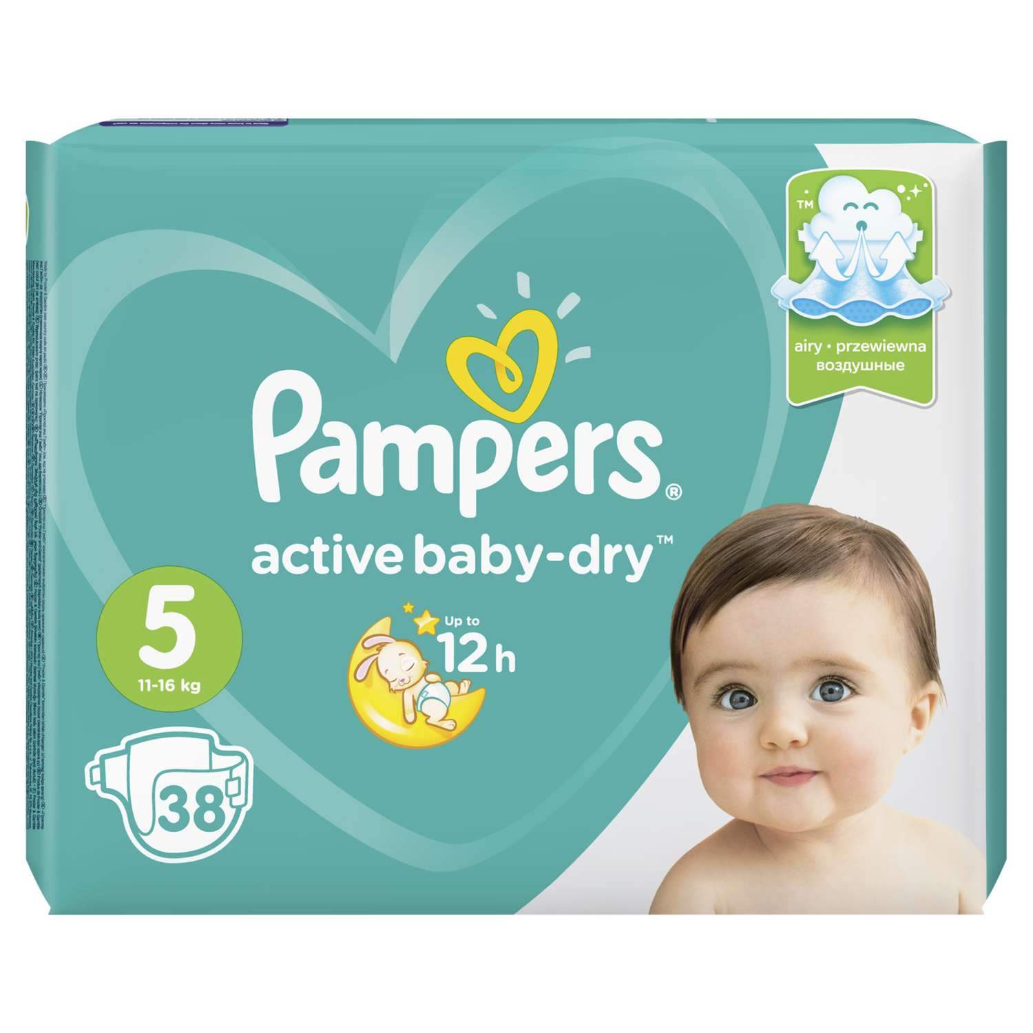 Подгузники Pampers Active Baby-Dry 5 (11-16 кг) 38 шт. - фото 3