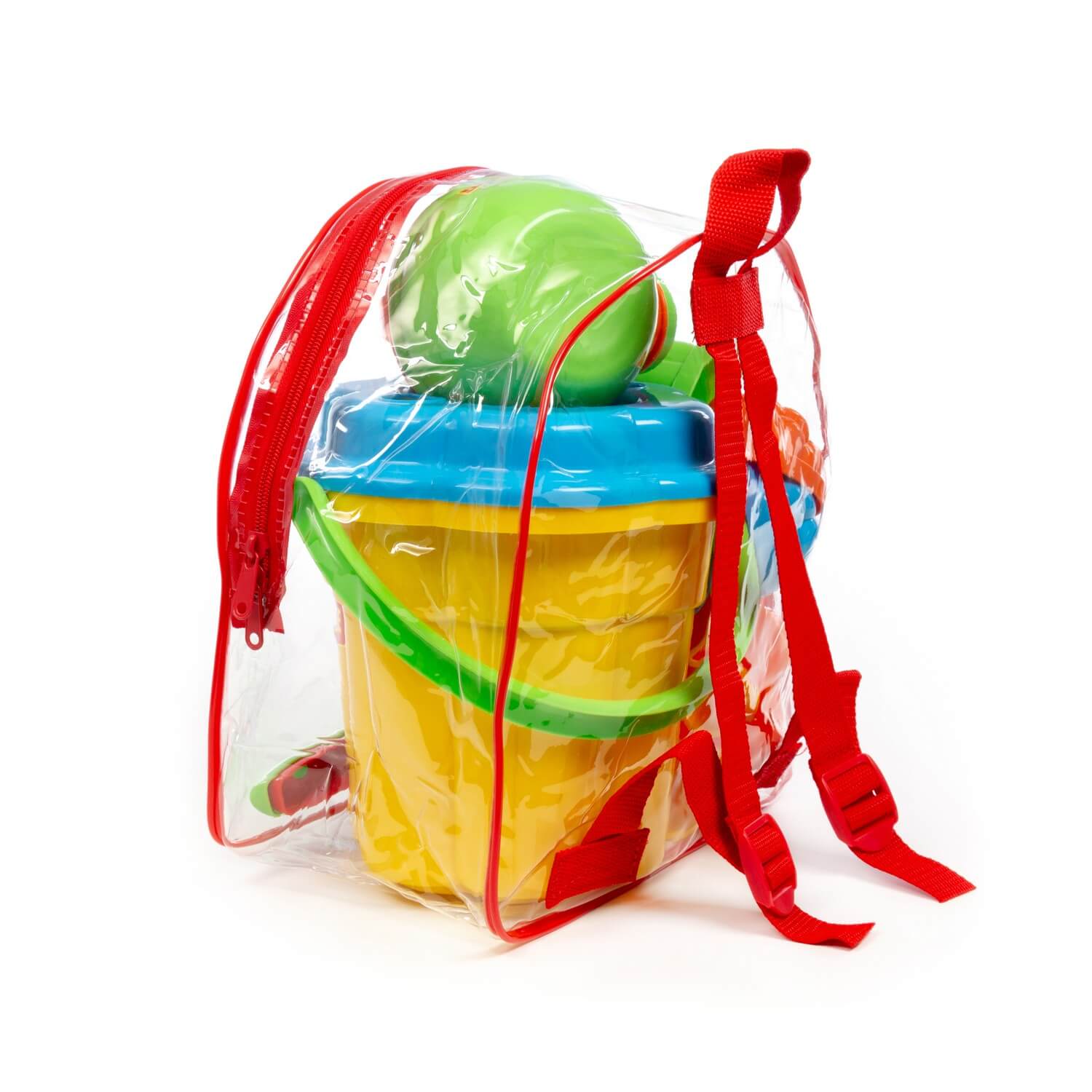 Песочный набор Полесье в рюкзаке желтый 1 предм. - фото 4