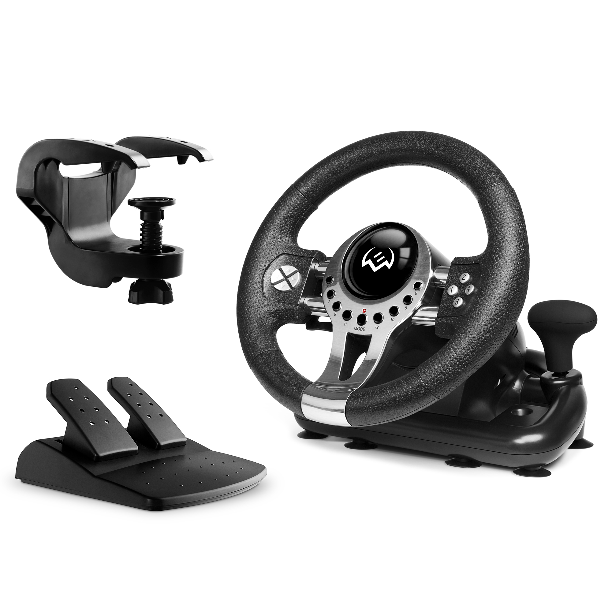 Игровой руль SVEN GC-W700 с педалями и рычагом переключения передач - фото 1
