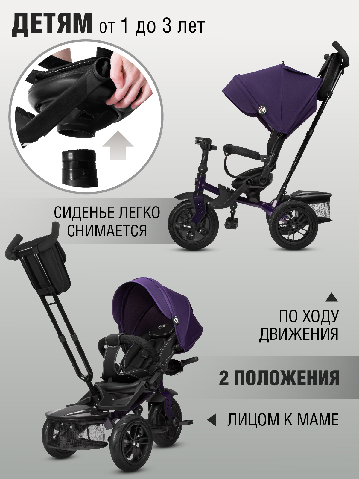 Трехколесный велосипед CITYRIDE - фото 3