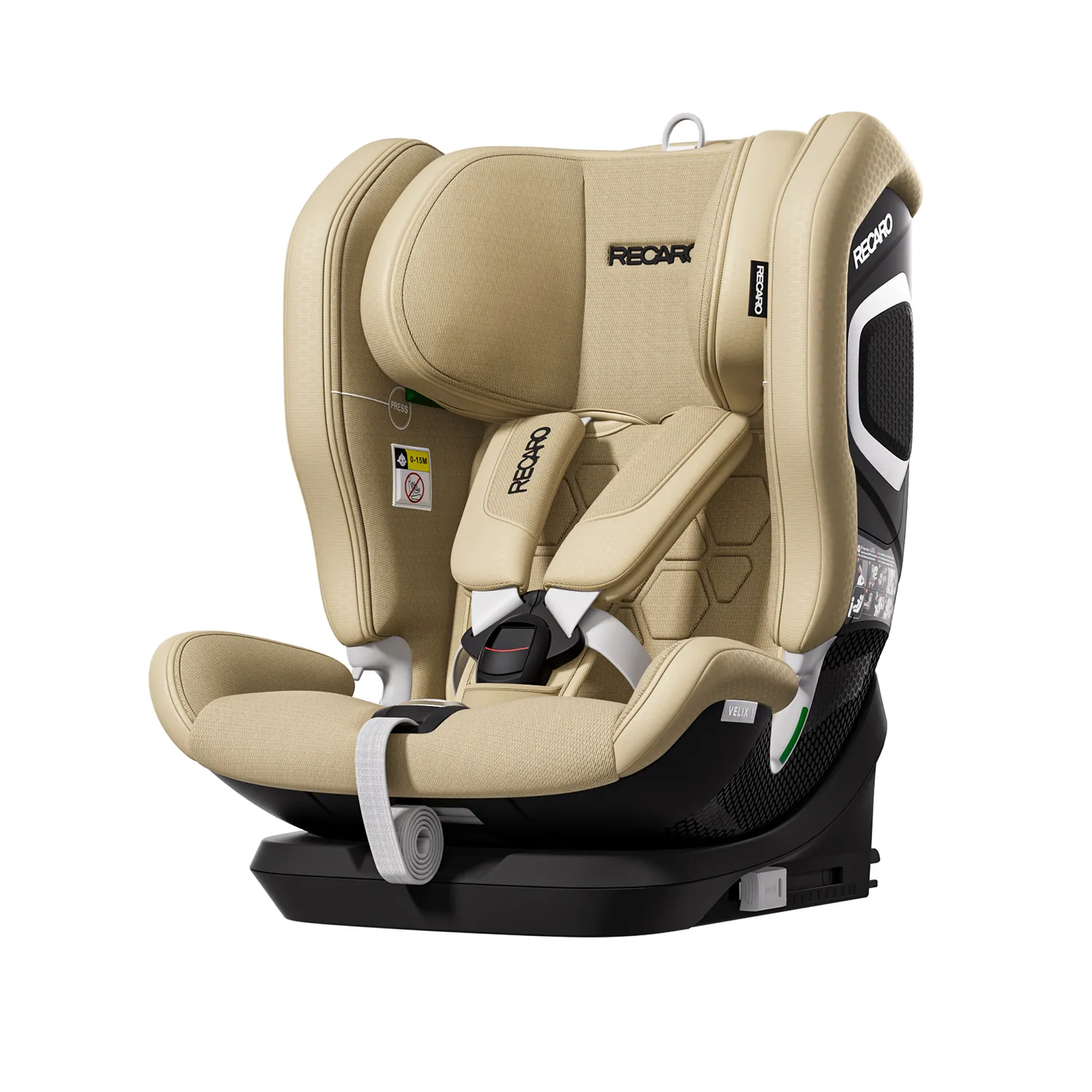 Автокресло Recaro Velix 1 Isofix 1/2/3 (9-36 кг) бежевый - фото 2