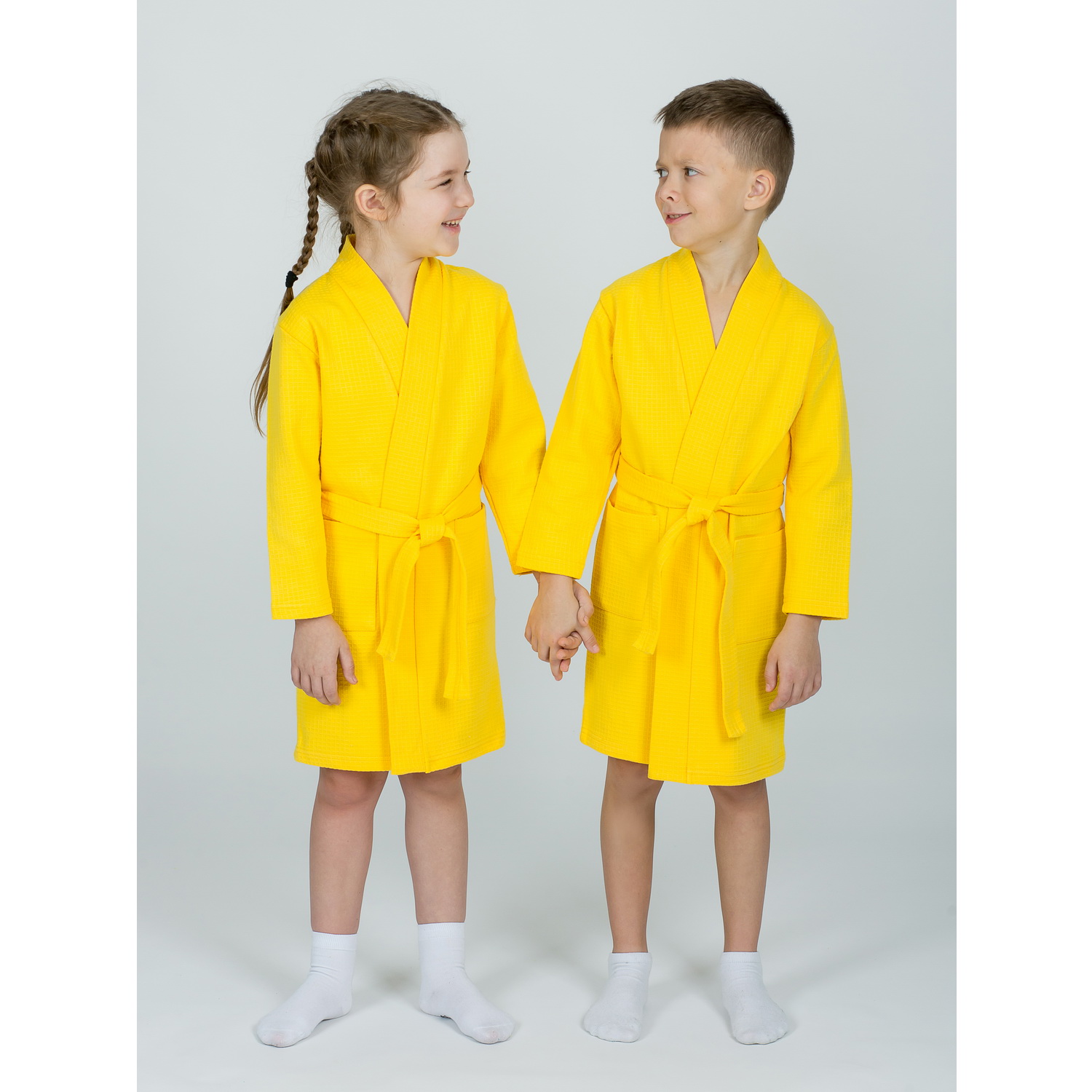 Халат KiMMi co К-1408913 желтый - фото 7