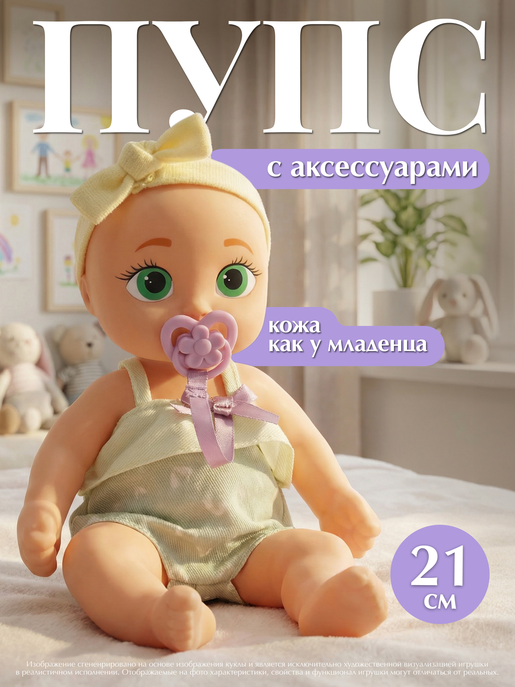 Кукла пупс BE LOVED babies Одри 21 см с аксессуарами высота 21 см 924895IM - фото 1