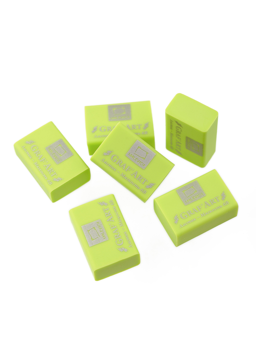 Ластик Малевичъ Зеленое яблоко 6 шт. - фото 5