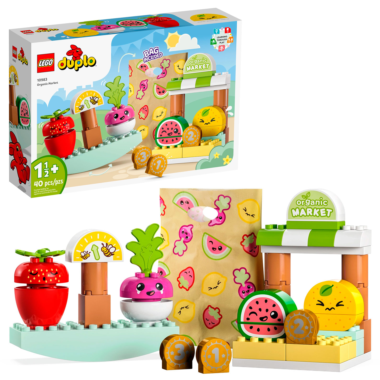 Конструктор LEGO DUPLO Органический рынок блочный - фото 1