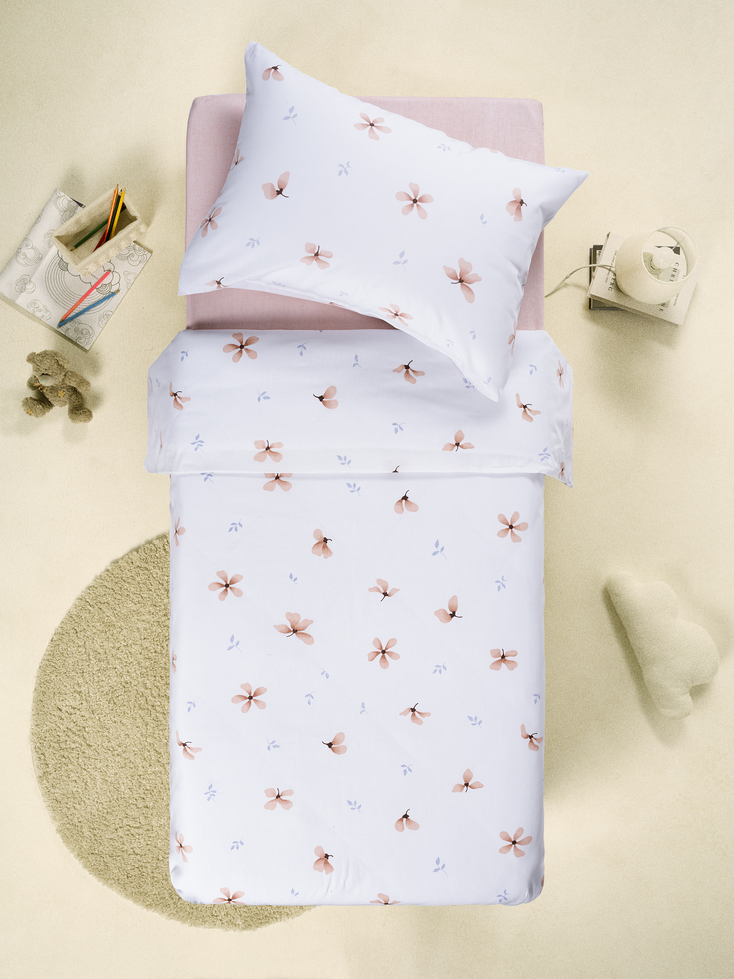 Комплект постельного белья Ночь Нежна односпальный 3 предм. - фото 1