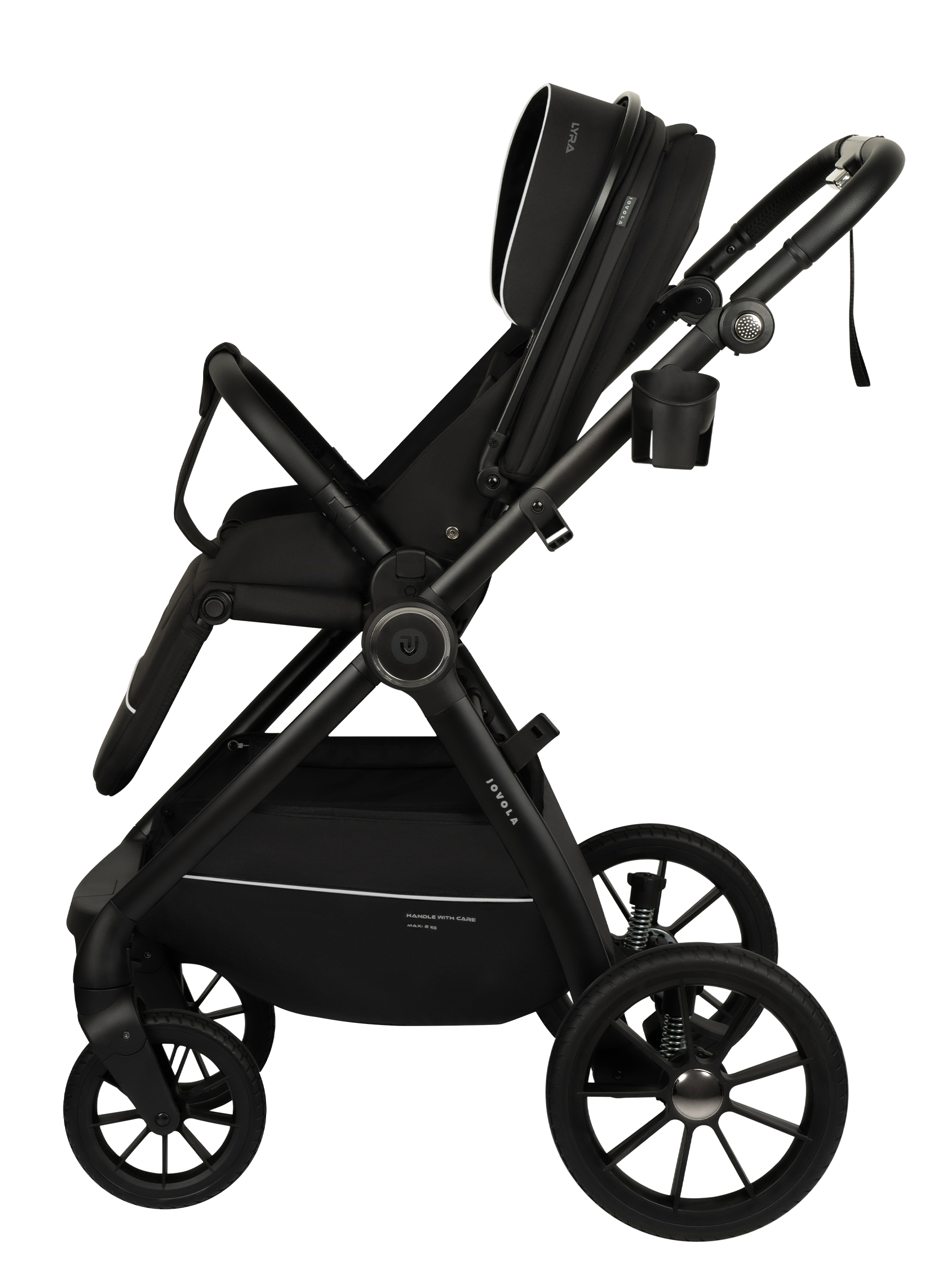 Коляска прогулочная JOVOLA LYRA черный - фото 20