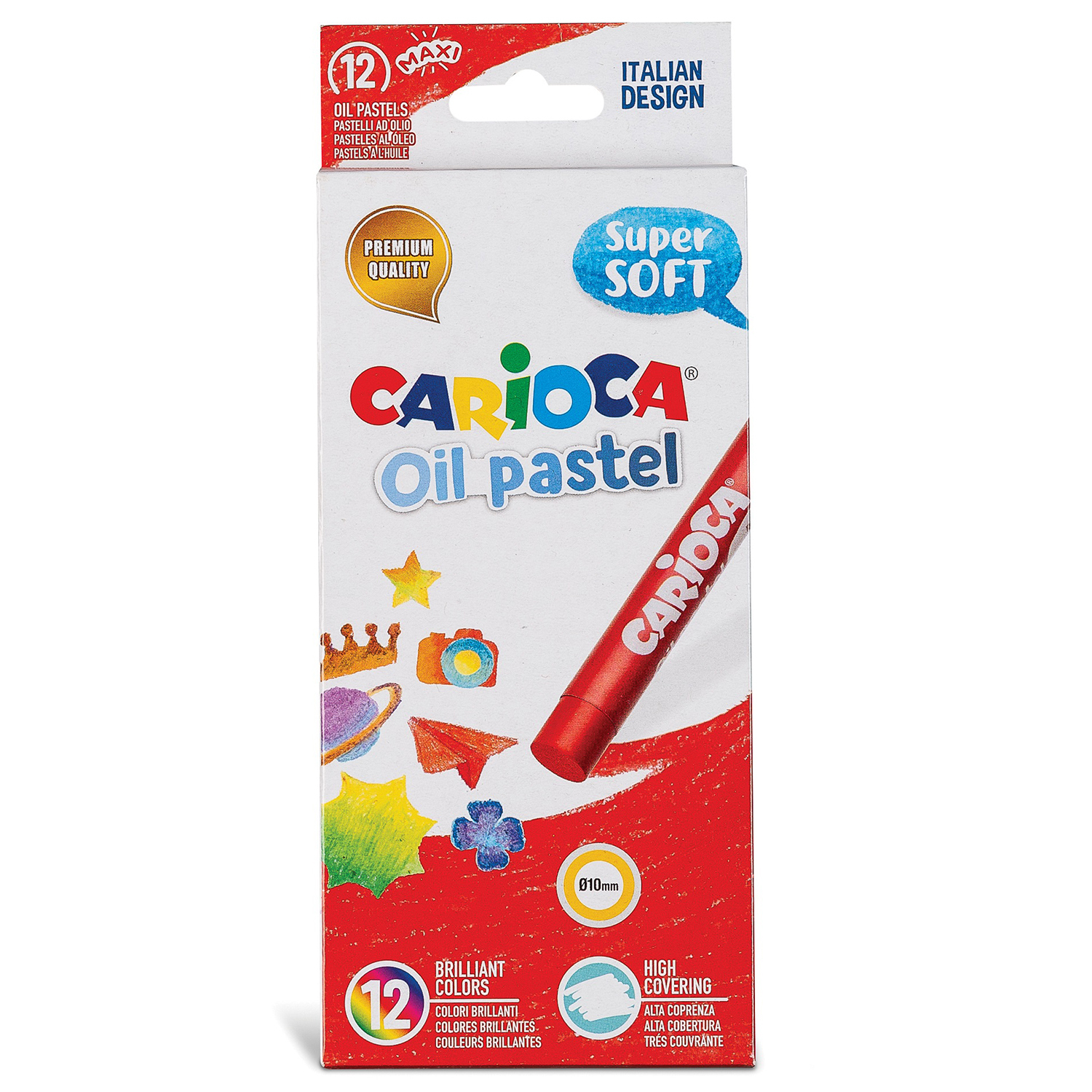 Пастель сухая CARIOCA 12 шт. - фото 1