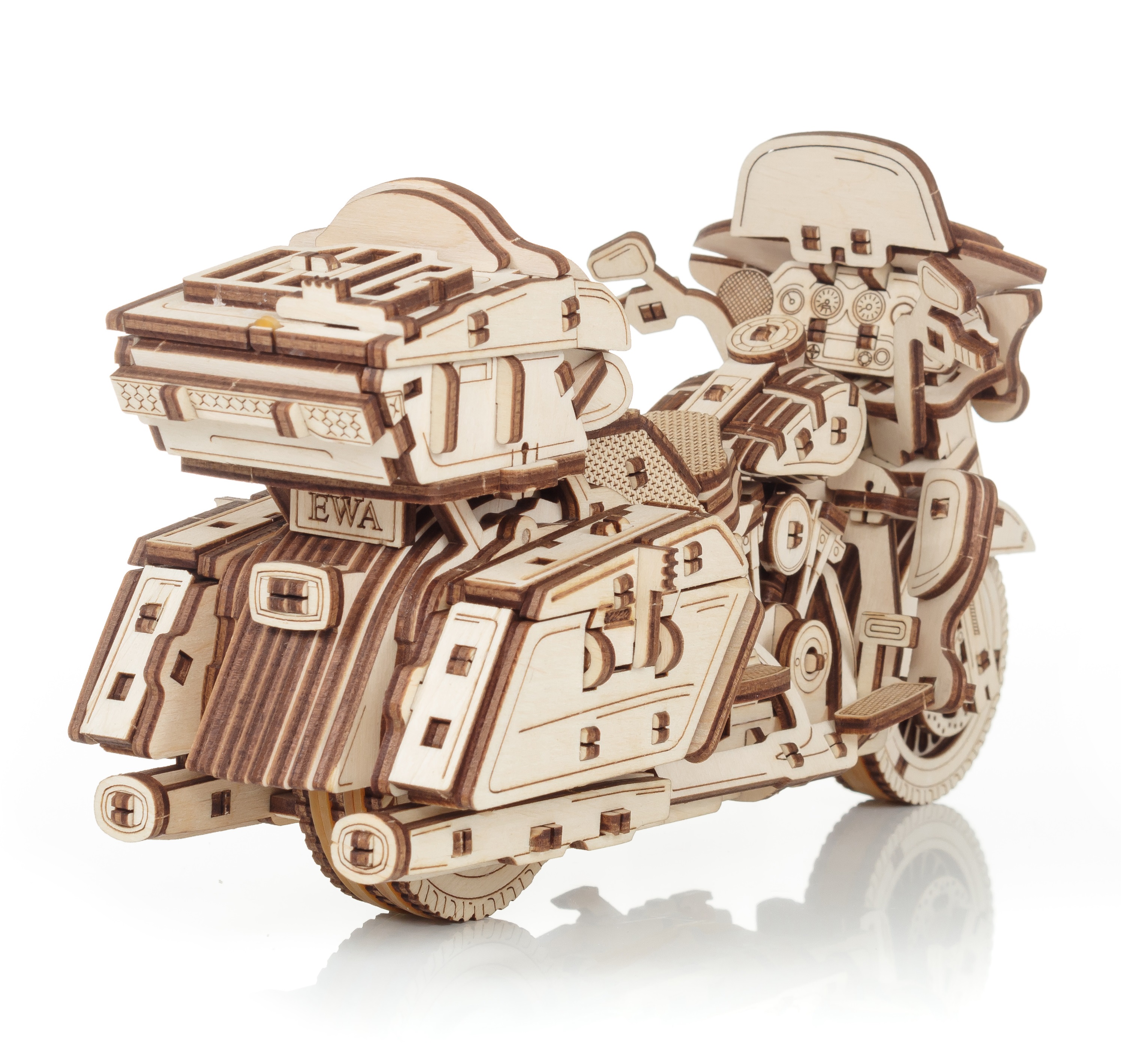 Конструктор Eco Wood Art Мотоцикл Байк деревянный - фото 4
