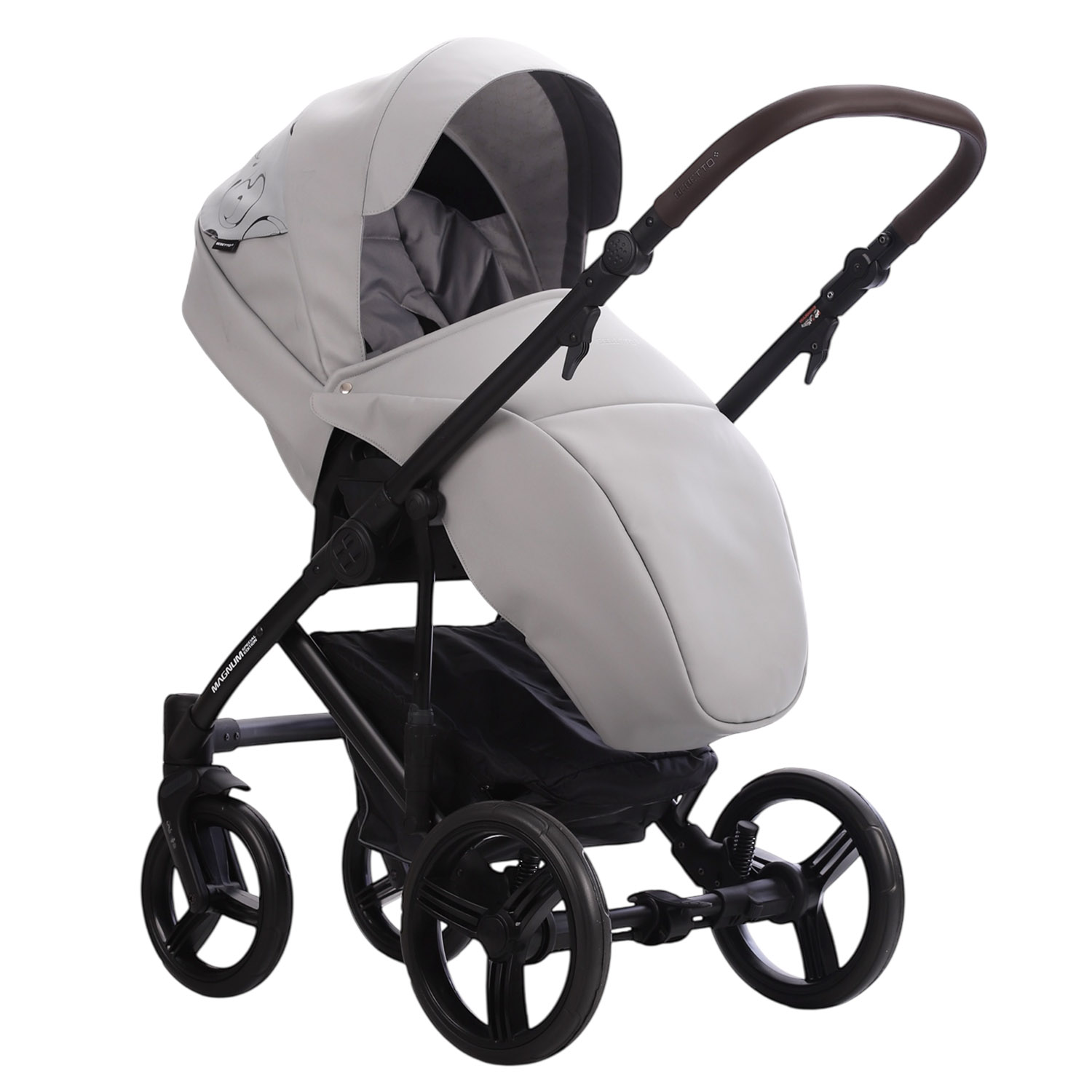 Коляска 2в1 Bebetto Magnum Light SE Pro серый - фото 5