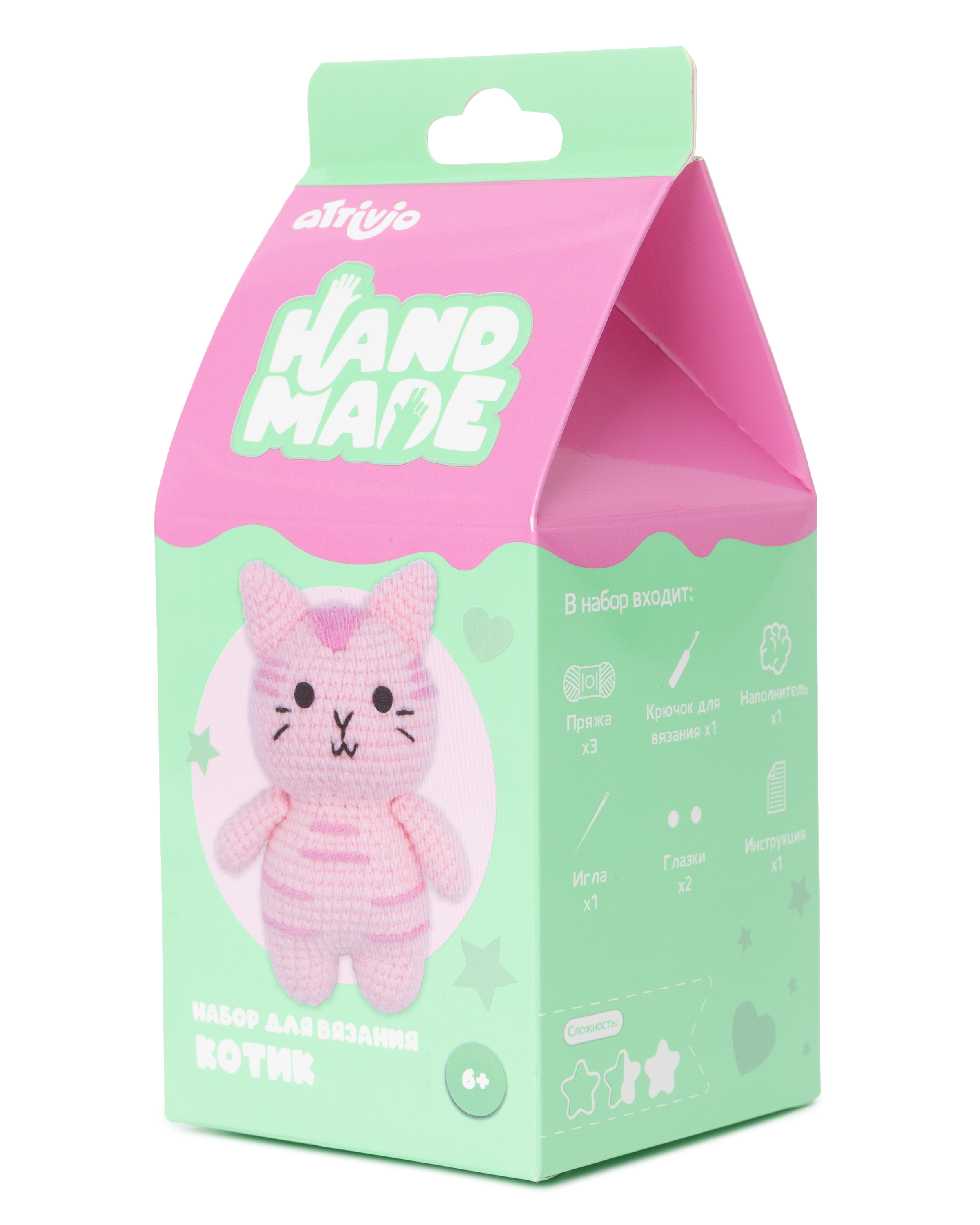 Набор для творчества Attivio вязание Котик - фото 1
