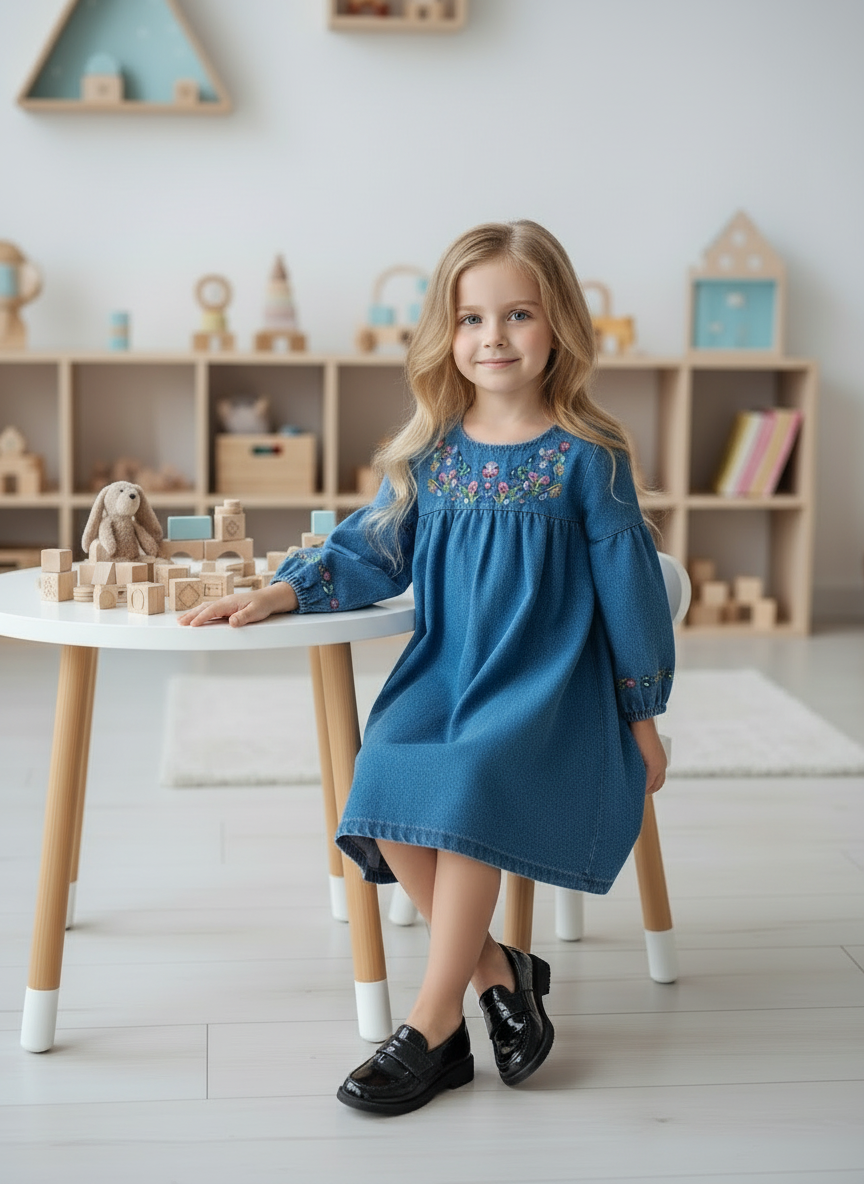 Платье Artcher ПлатьеДжинс002С_вышивкой - фото 6