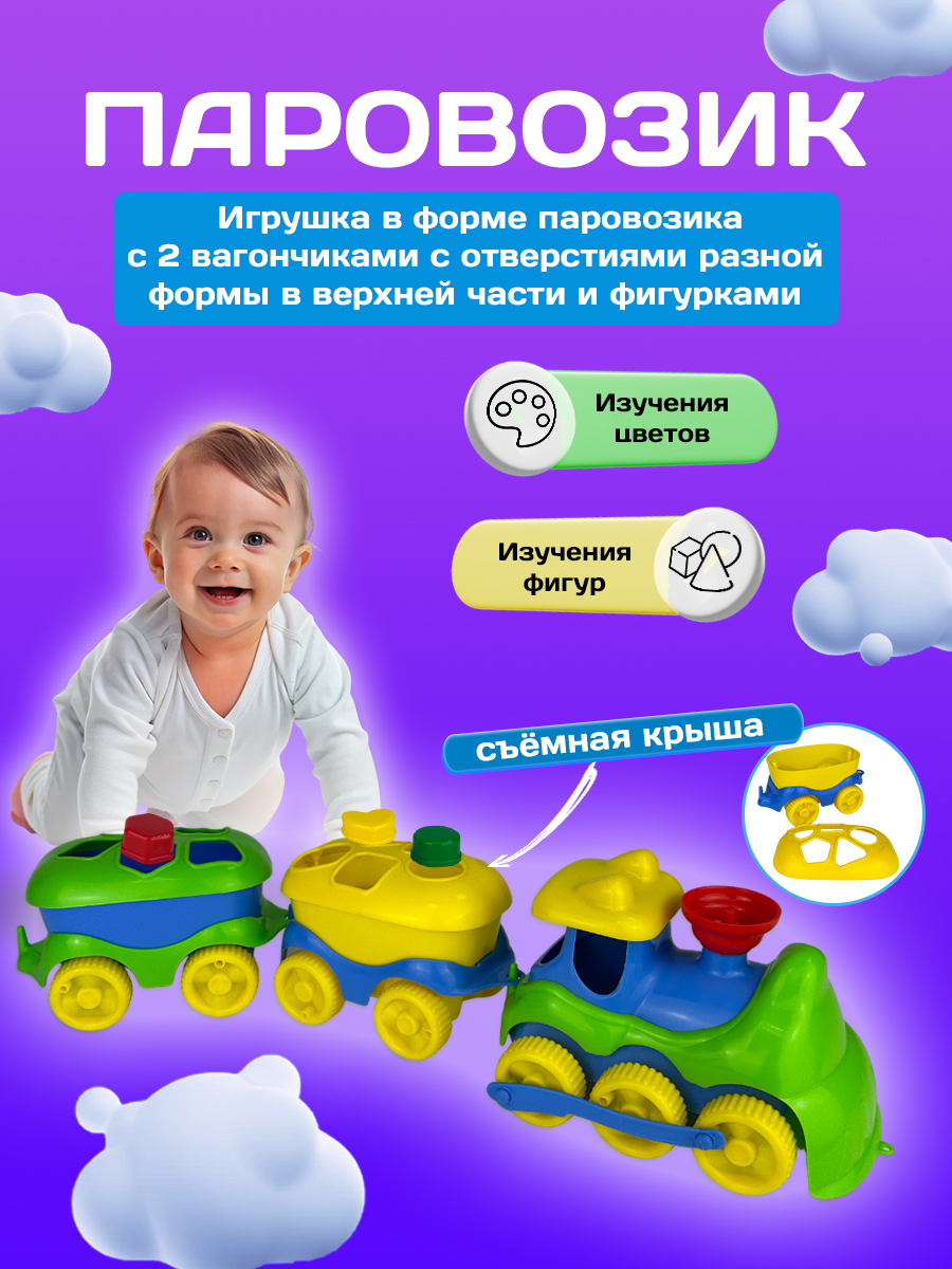 Игрушка СТРОМ сортер Паровозик - фото 2