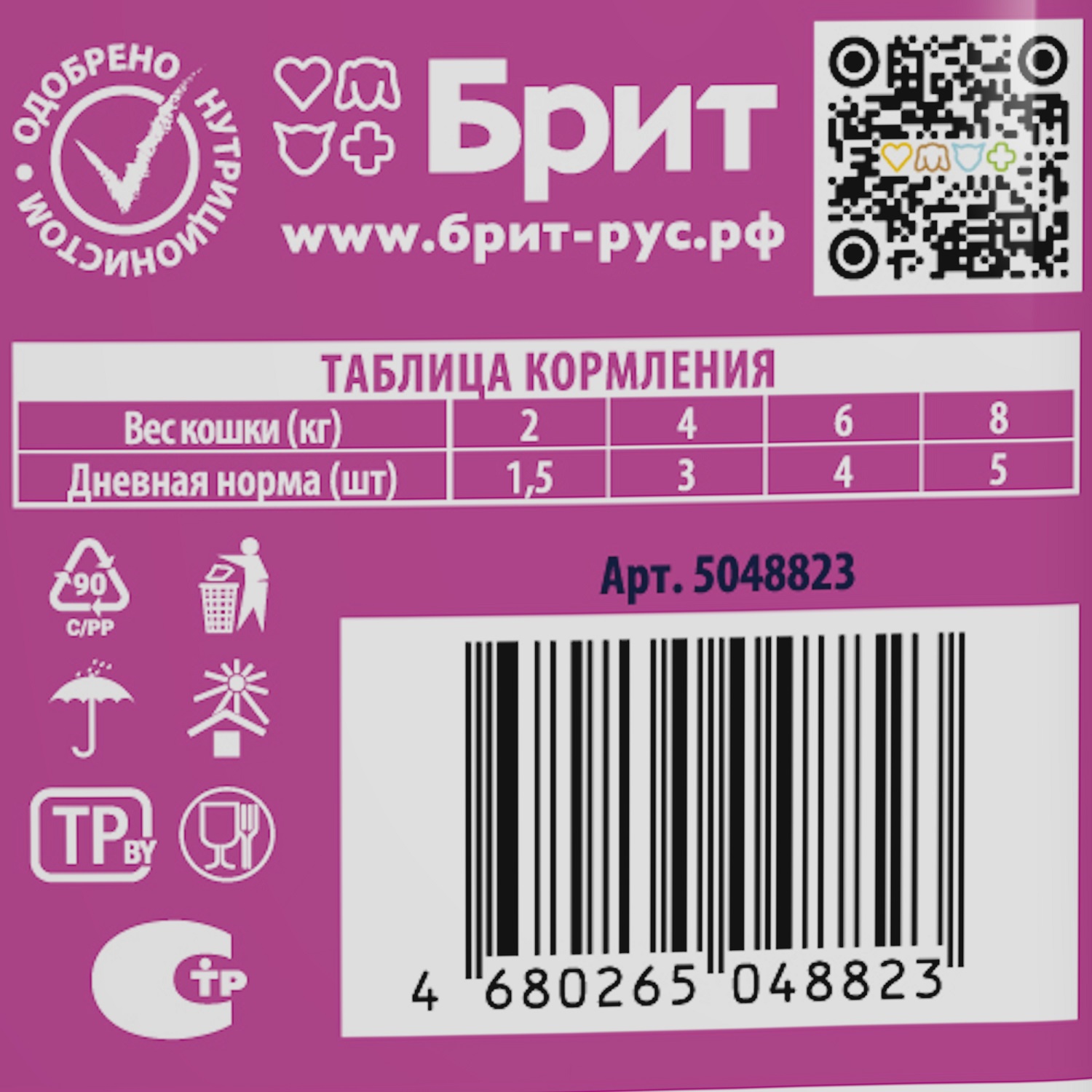 Корм для кошек Brit 85г Premium цыпленок и индейка в соусе - фото 4