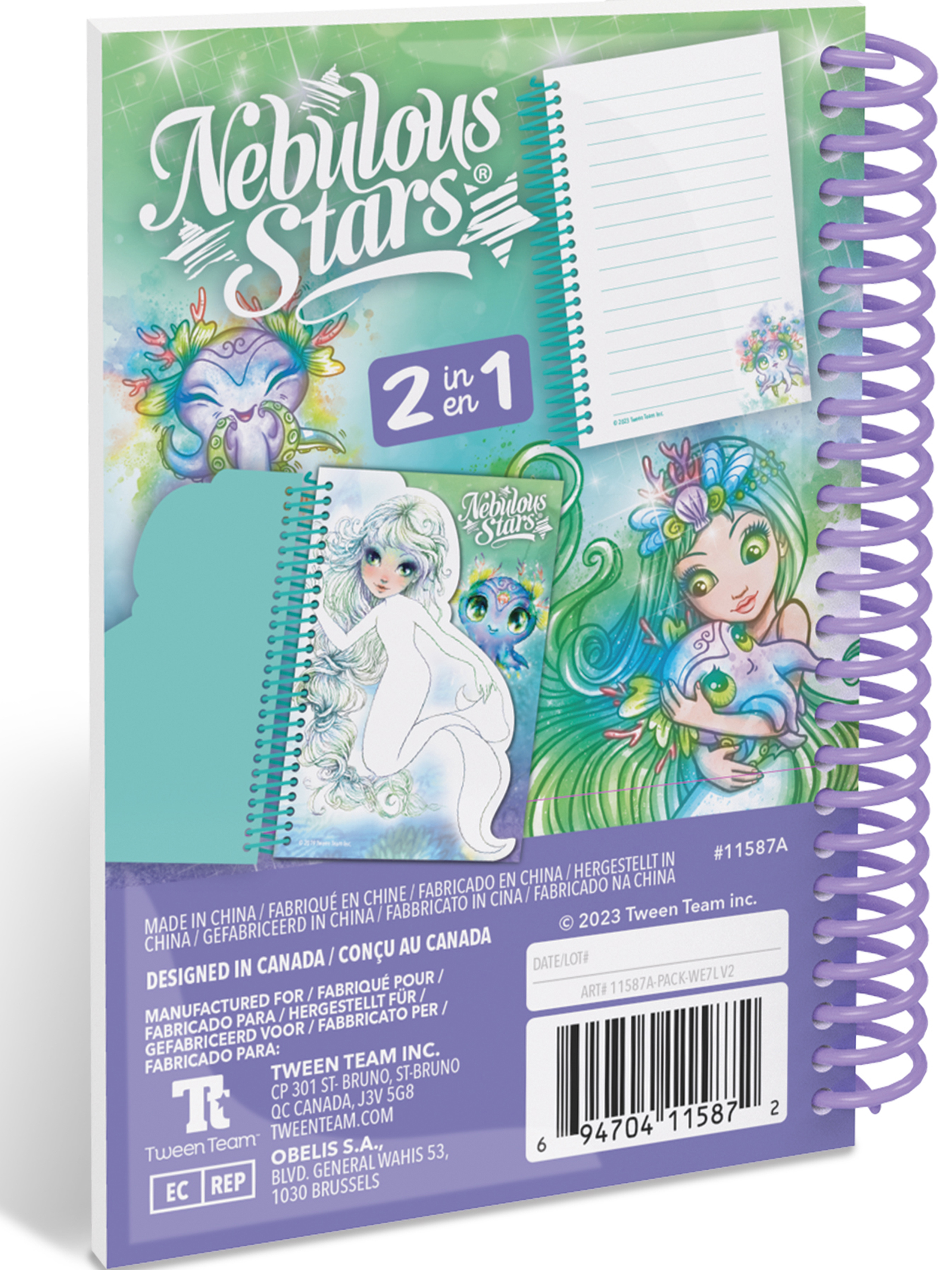 Блокнот для записей Nebulous Stars на пружине со скетч страницами серия Marinia 11587-1_NSDA - фото 7