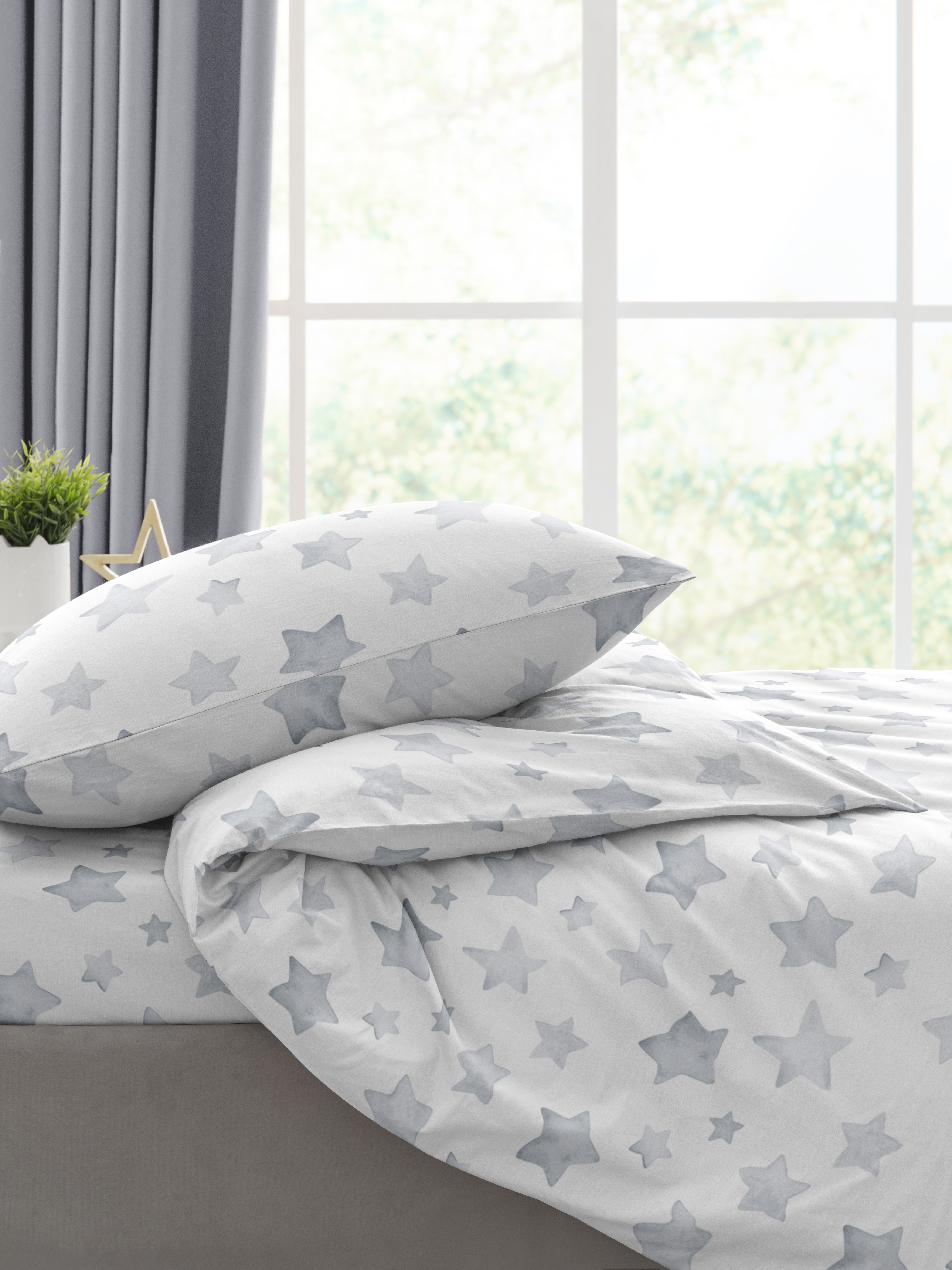 Комплект постельного белья Ночь Нежна Старс полутораспальный 3 предм. - фото 9