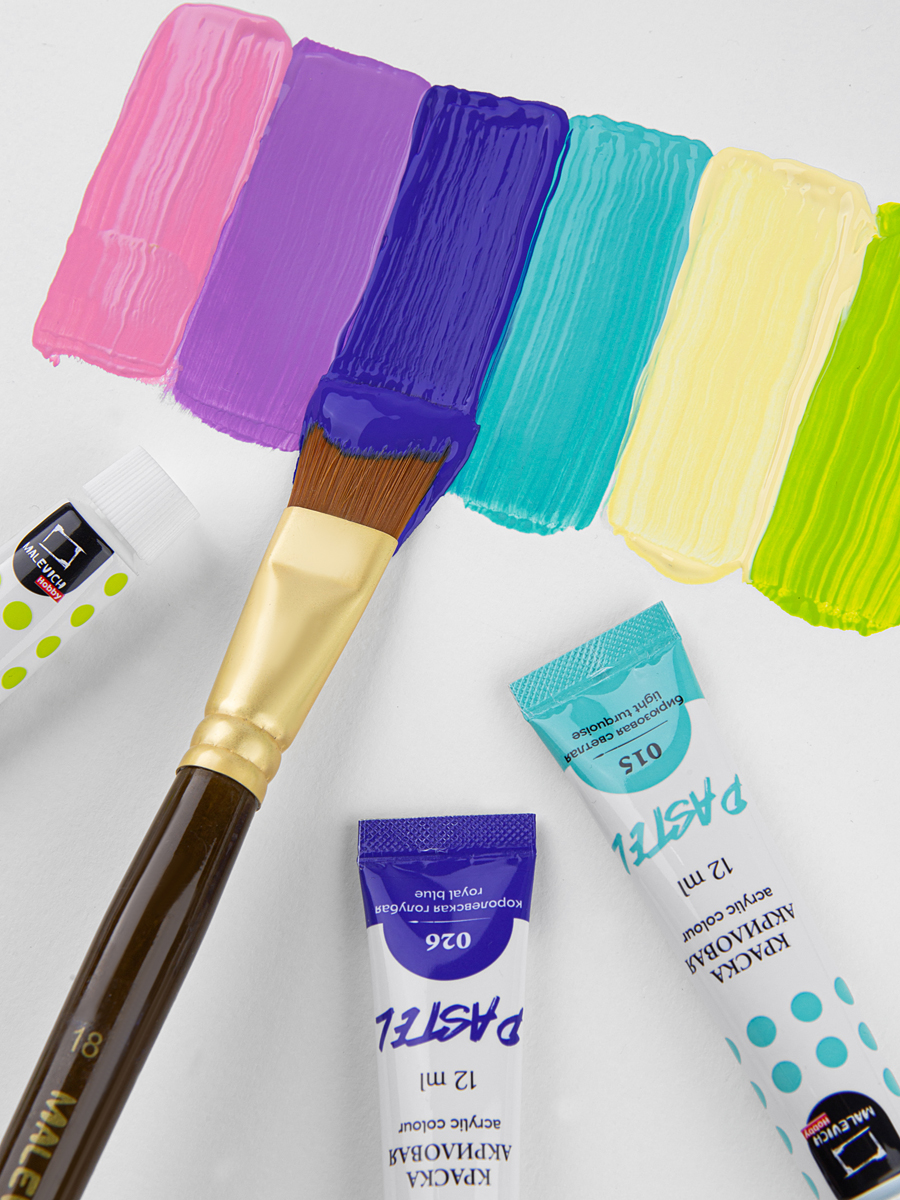 Краски акриловые Малевичъ 12 цв. - фото 14