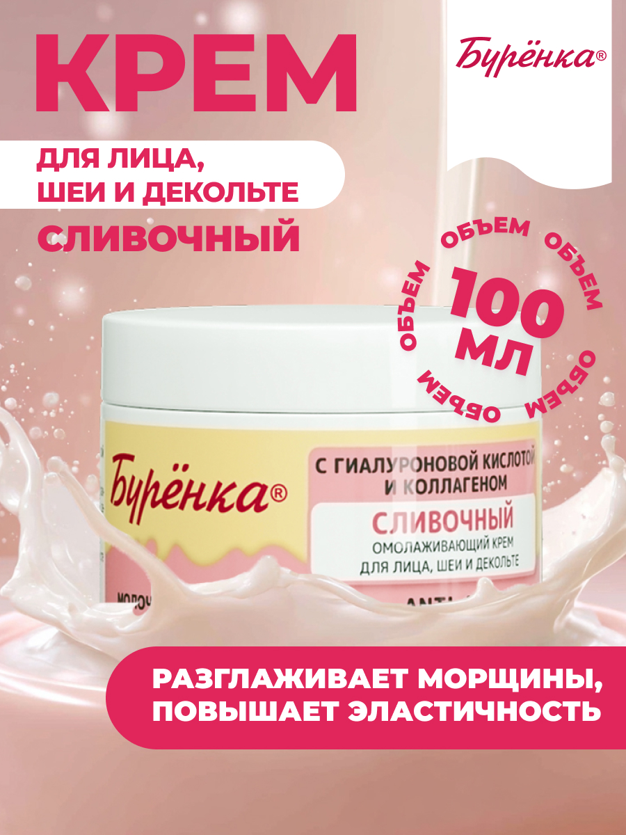 Крем Лошадиная сила Буренка против морщин 100 мл - фото 1