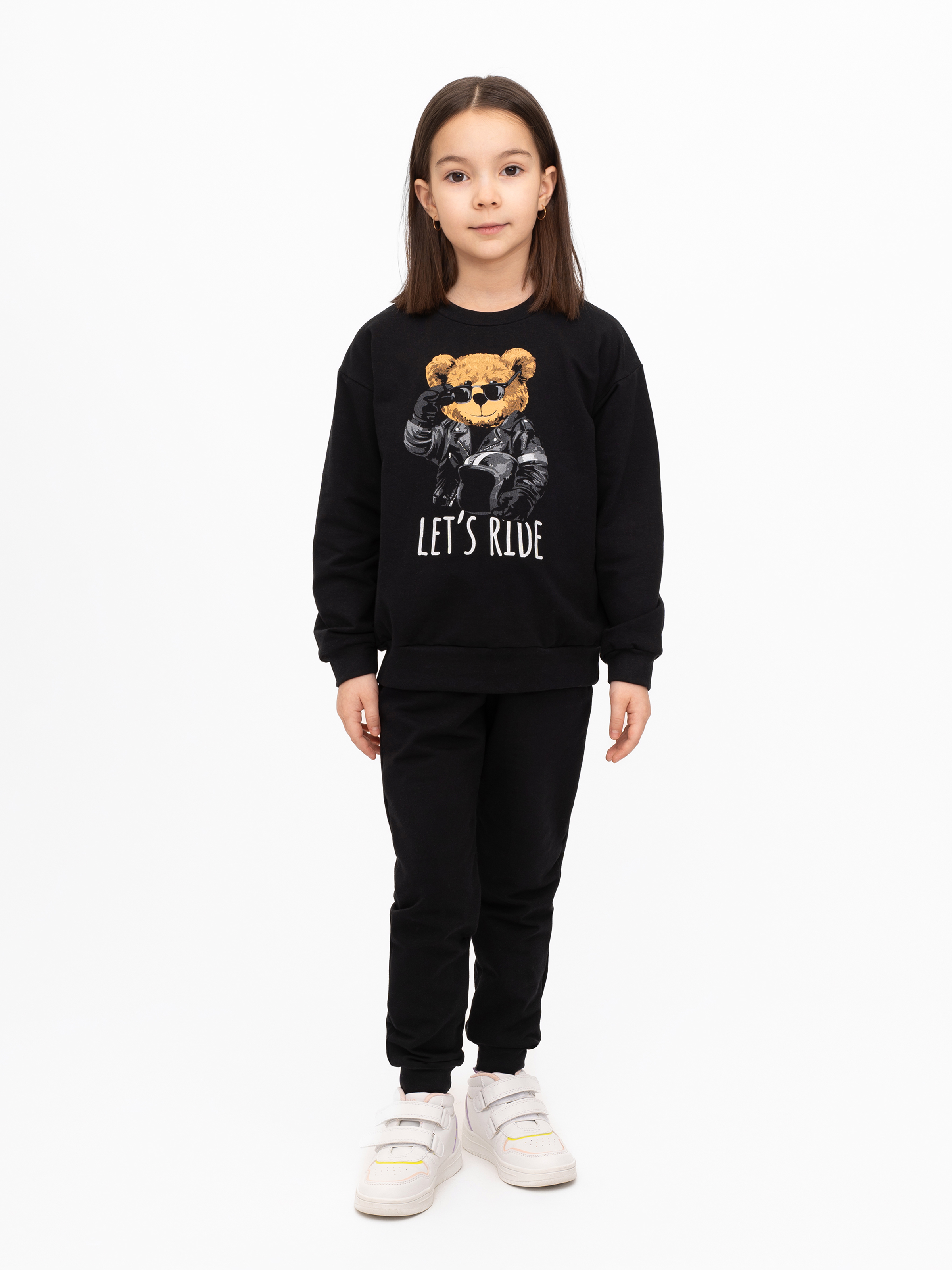 Костюм Утенок 7045г черный тедди байкер - фото 44