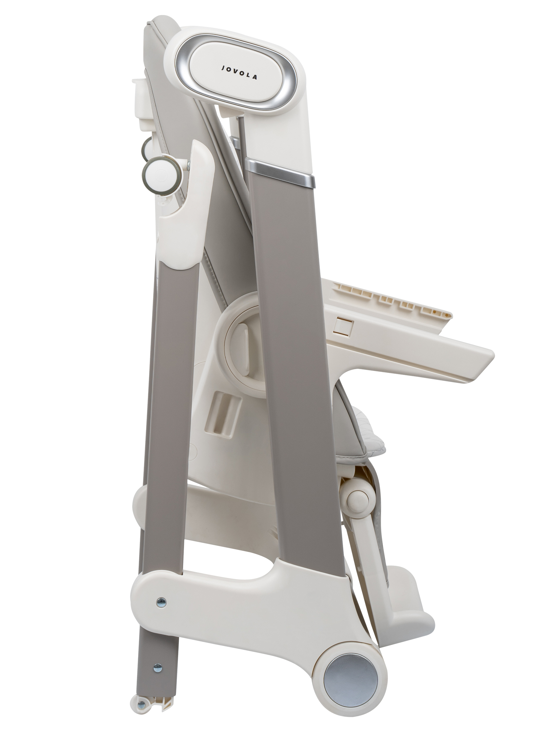 Стульчик для кормления JOVOLA Loki с функцией электрокачели серый - фото 22