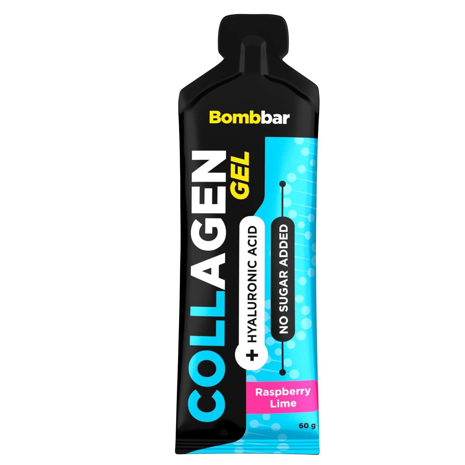 Гель питьевой Bombbar с коллагеном Малина-лайм 60г - фото 1