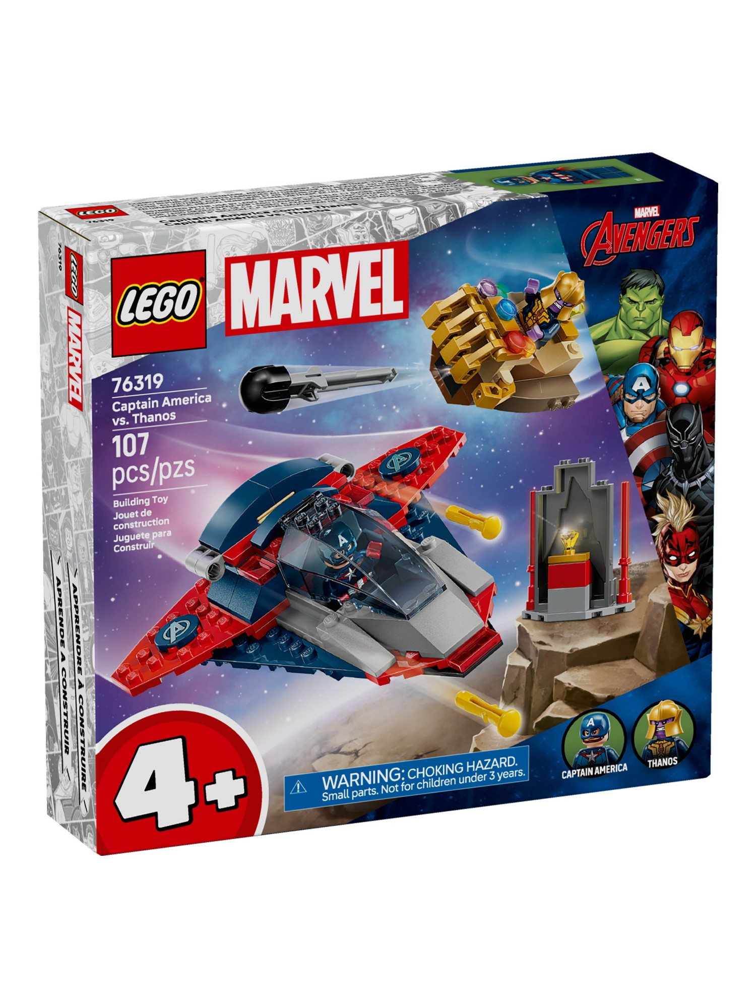 Конструктор LEGO Marvel Super Heroes Капитан Америка 107 дет. - фото 1