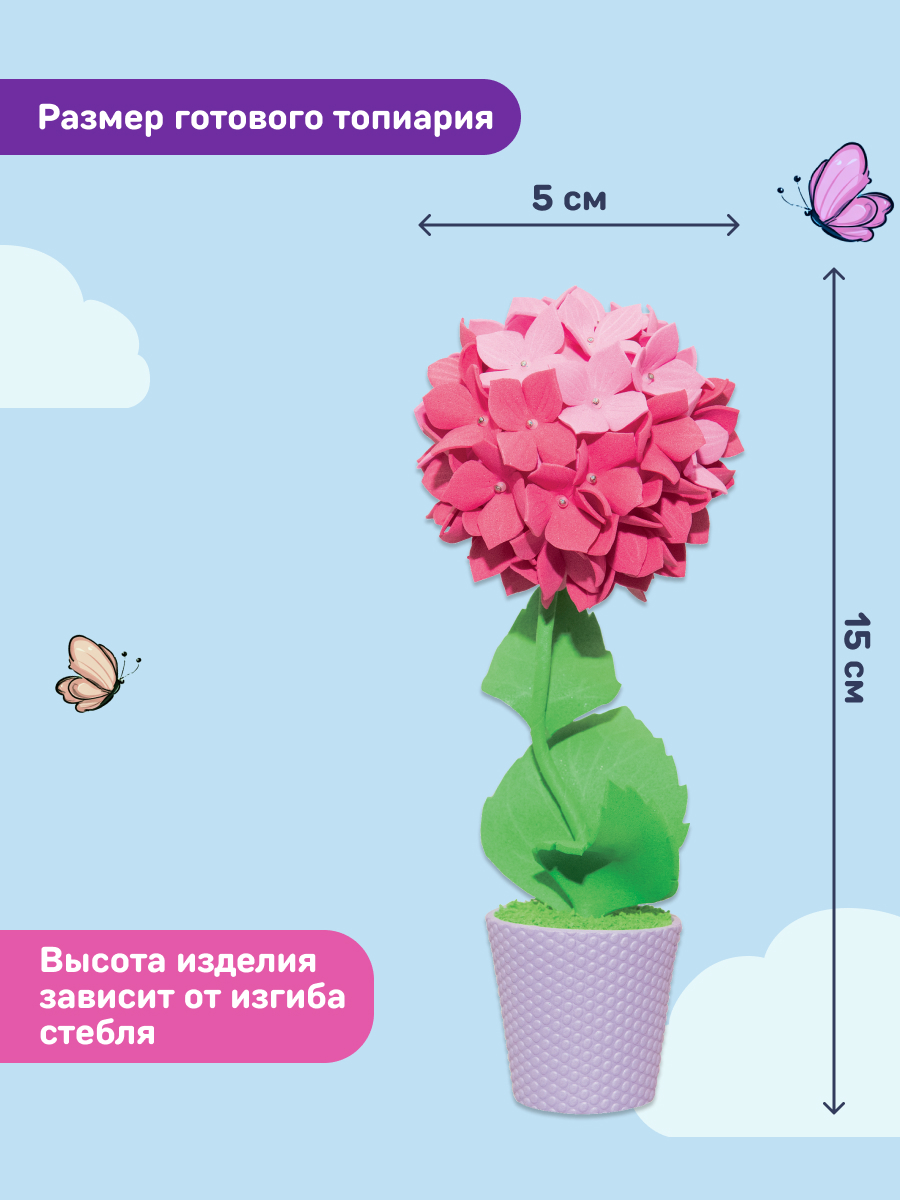 Набор для творчества Волшебная мастерская сборка Гортензия - фото 2