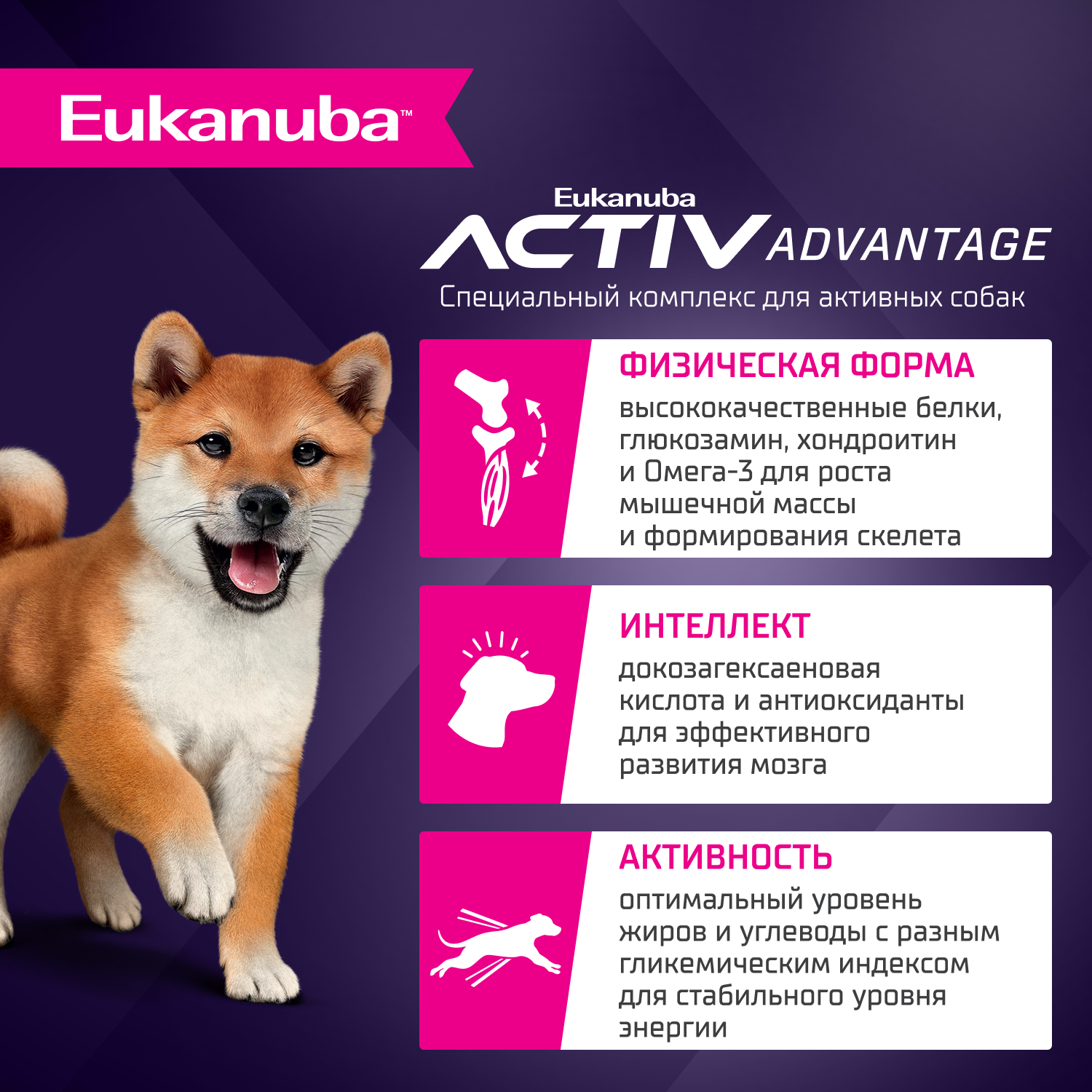 Корм сухой Eukanuba для щенков мелких и средних пород до 12 месяцев с ягненком 7кг - фото 2