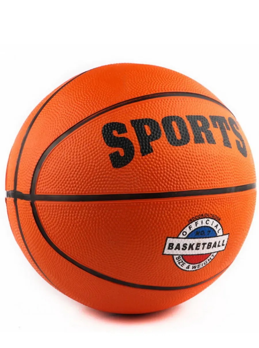 Спортивный мяч ТОТОША для игр и тренировки размер 7, баскетбольный 25 см - фото 2