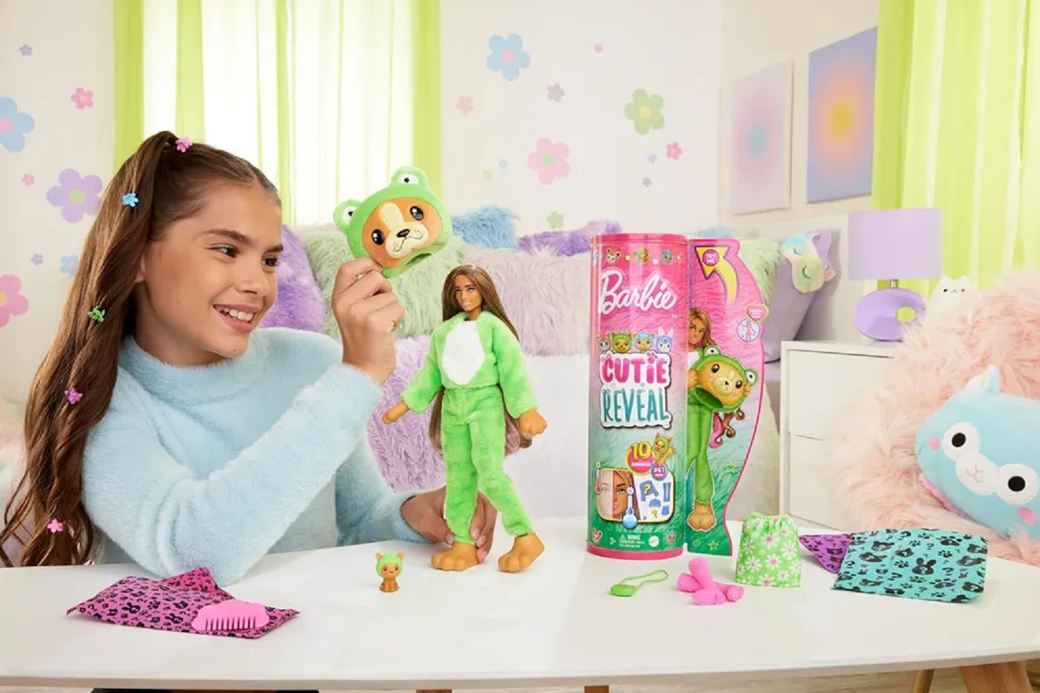 Кукла модельная Barbie Cutie Reveal Щенок HRK24 - фото 7