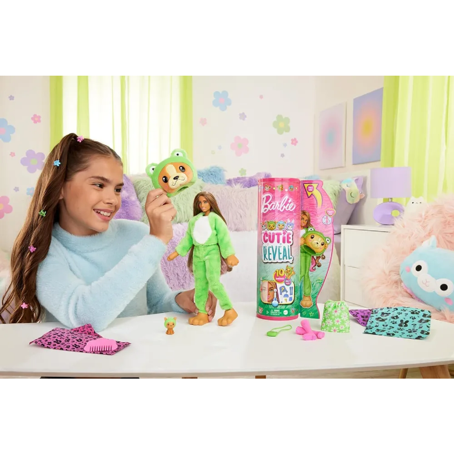 Кукла модельная Barbie Cutie Reveal Щенок HRK24 - фото 7