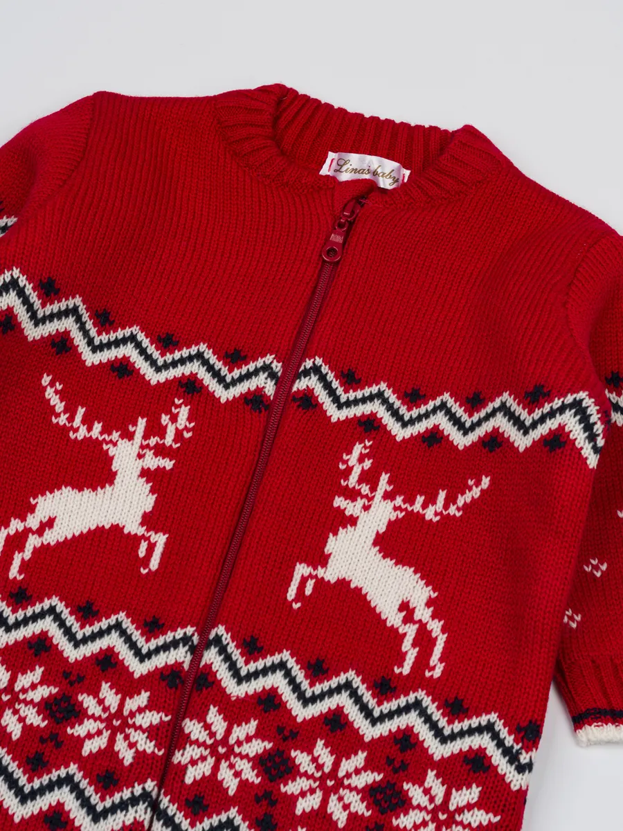 Комбинезон утепленный Linas baby 5367-1-Красный - фото 5