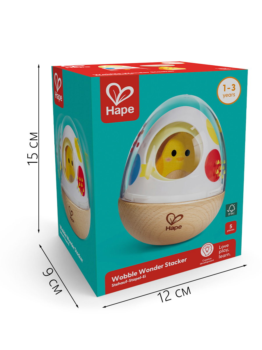 Игрушка Hape неваляшка Домик для цыпленка - фото 15