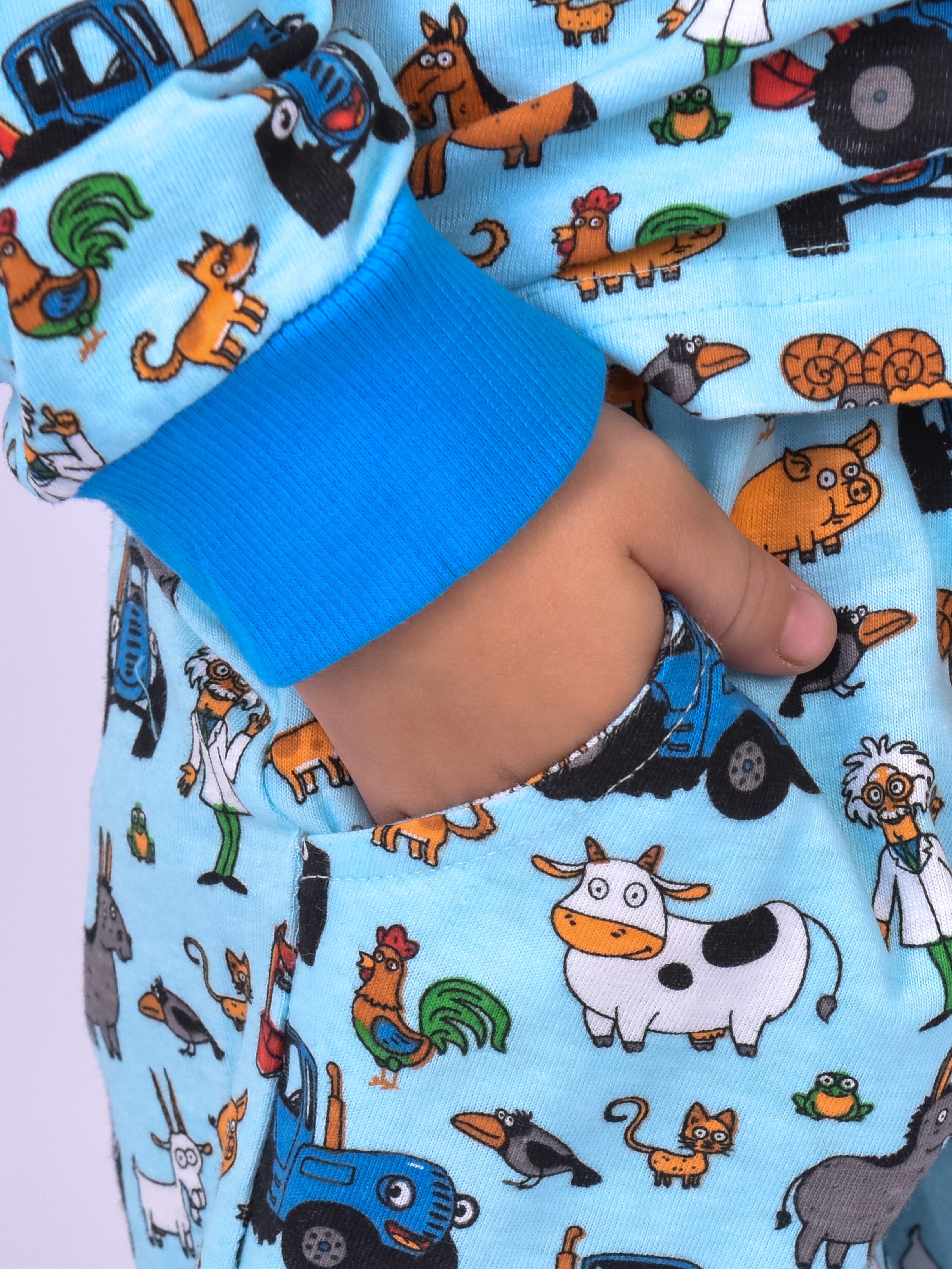 Пижама Синий трактор PAJAMAS-BT-ALL-SUMMER-BLU-M - фото 5
