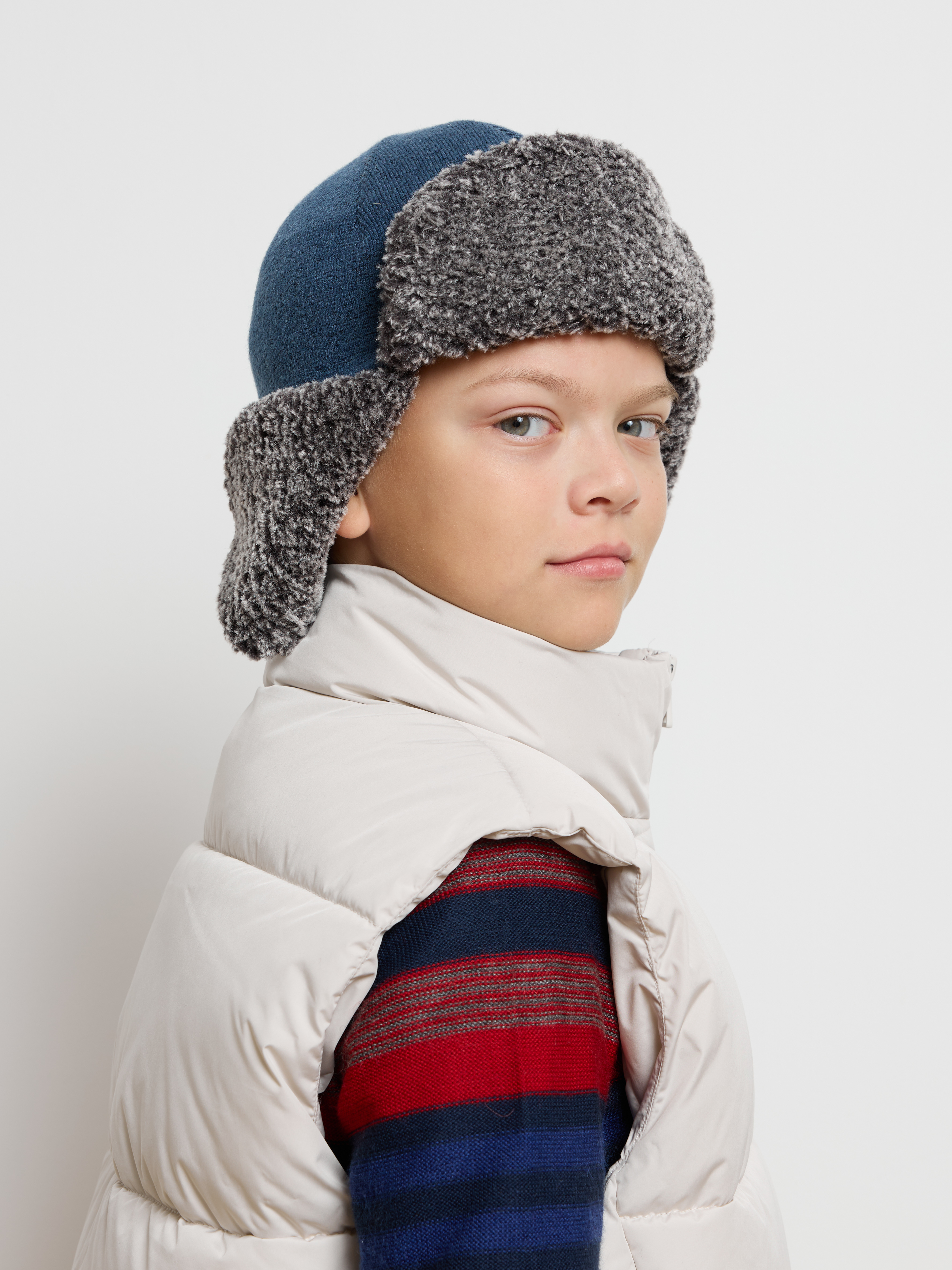 Шапка-ушанка Starkoff Kids Д500928/03 - фото 6